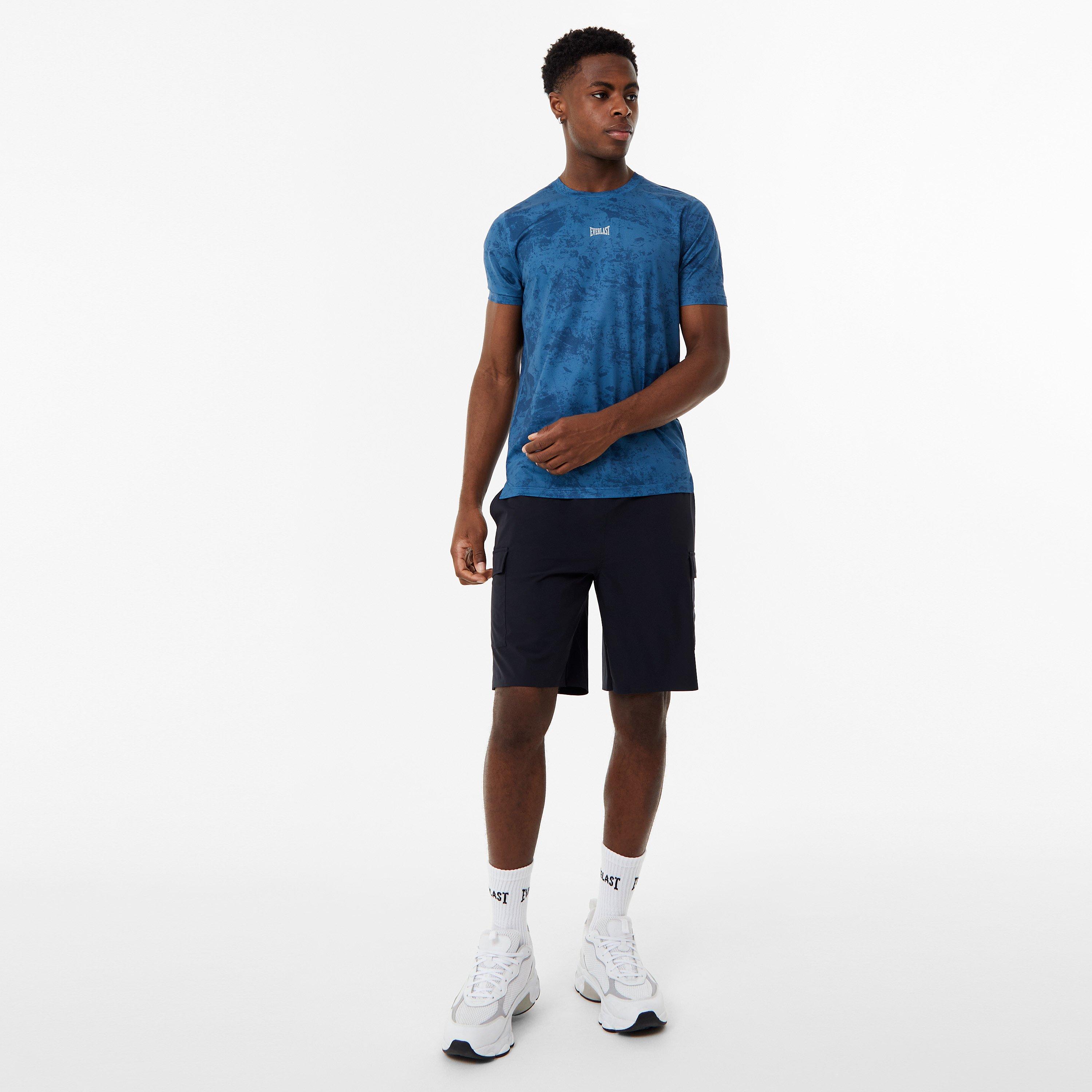 Black - Everlast - Everlast Longer Length Cargo Short Mens - 4