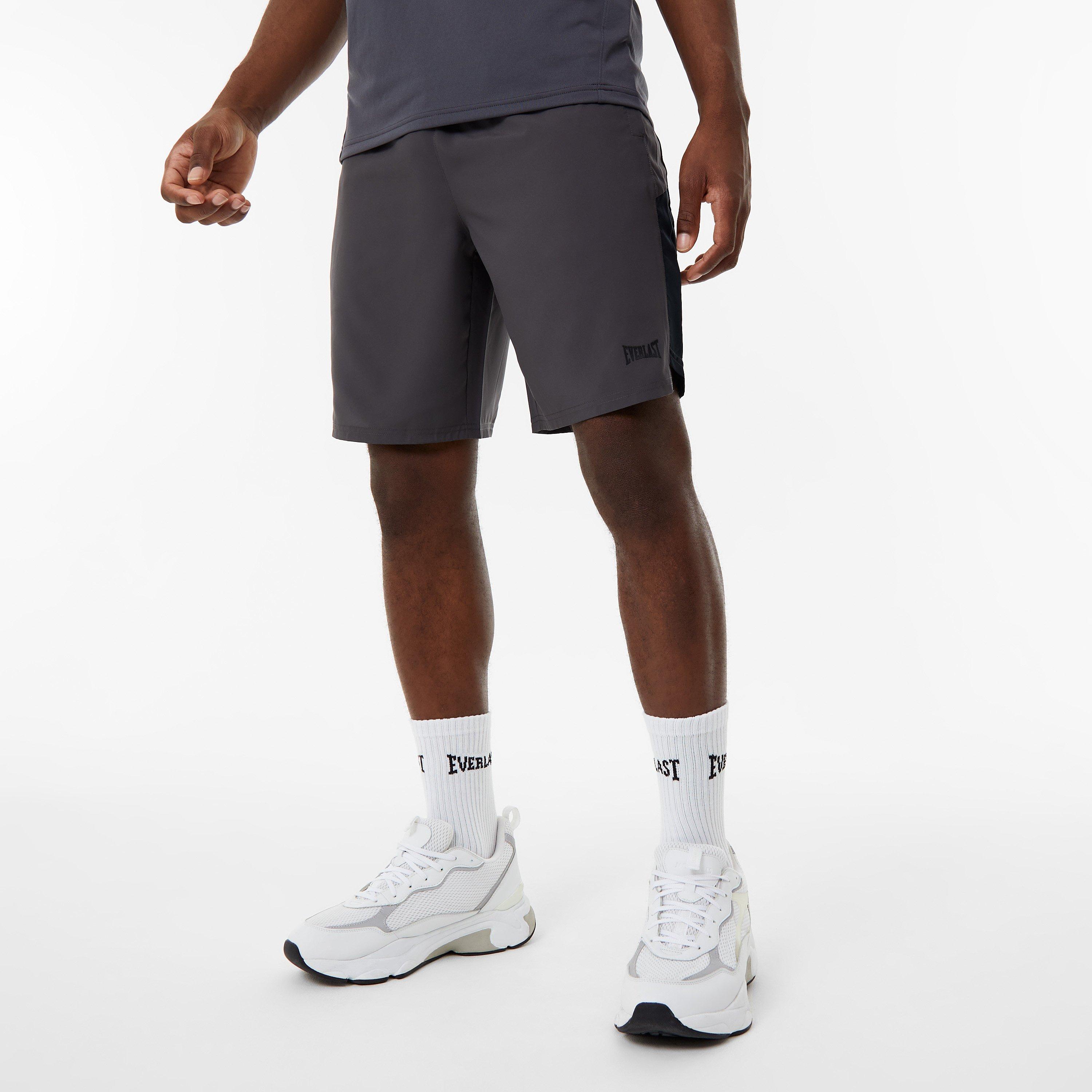 Shark Grey - Everlast - 9-inch Training Shorts Mens - 3