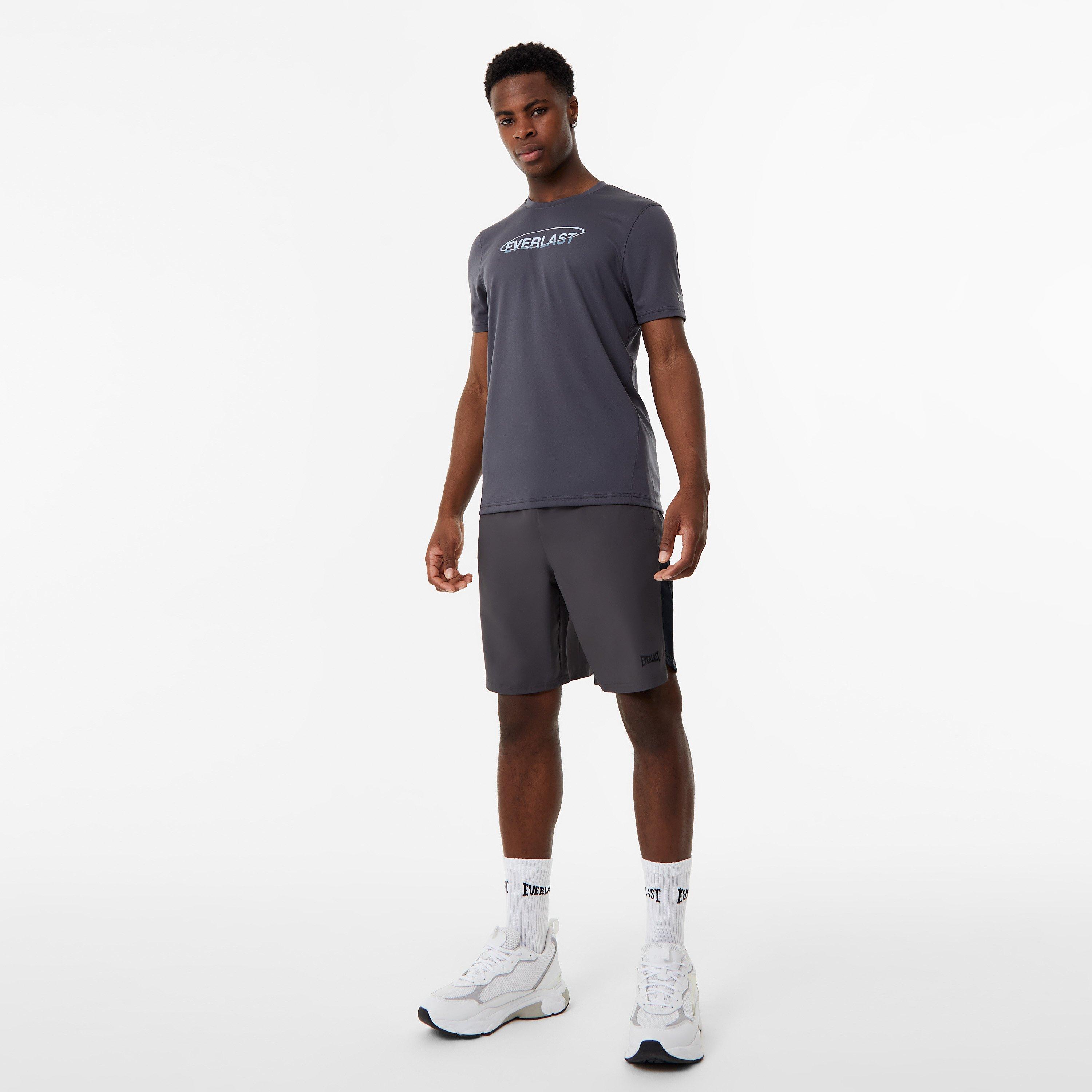 Shark Grey - Everlast - 9-inch Training Shorts Mens - 6