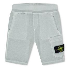 Stone Island Junior Cargo Sweat Shorts Old Effect