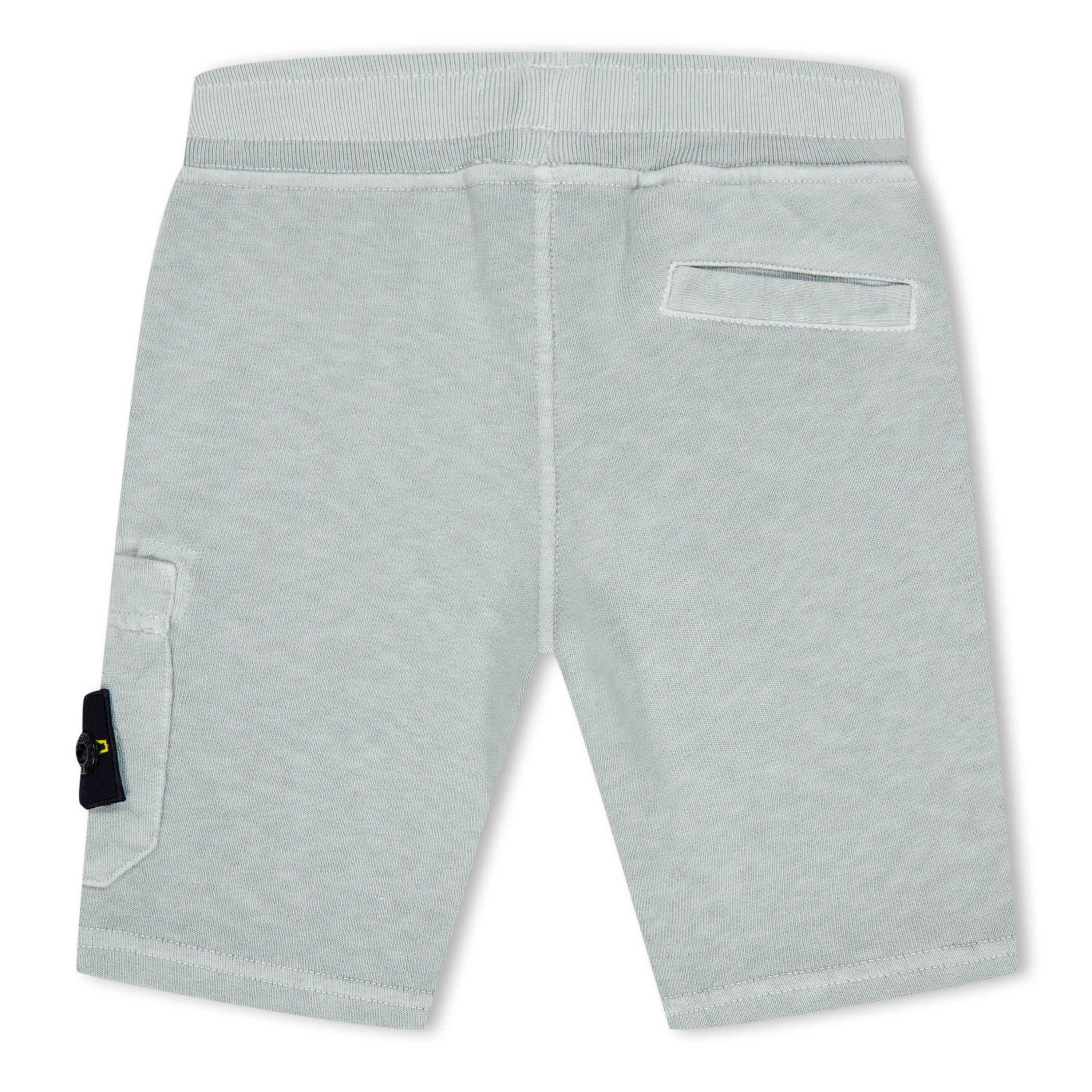 Pearl Gry V0161 - Stone Island - Junior Cargo Sweat Shorts Old Effect - 2