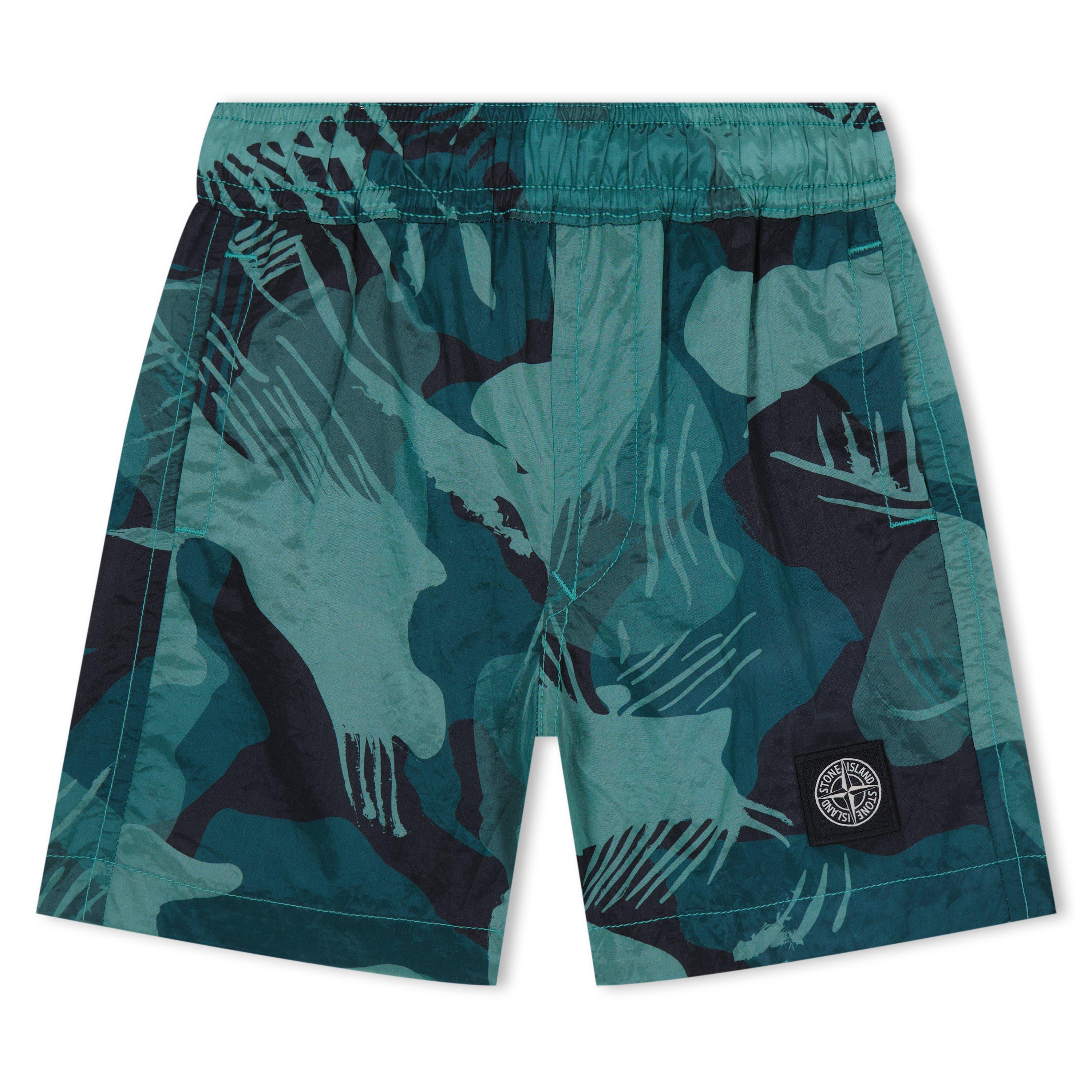 Stone Island Junior Camo Swim Shorts - Emerald V0056 - 6 Years