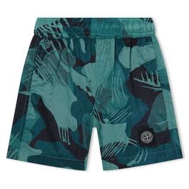 Stone Island Junior Camo Swim Shorts