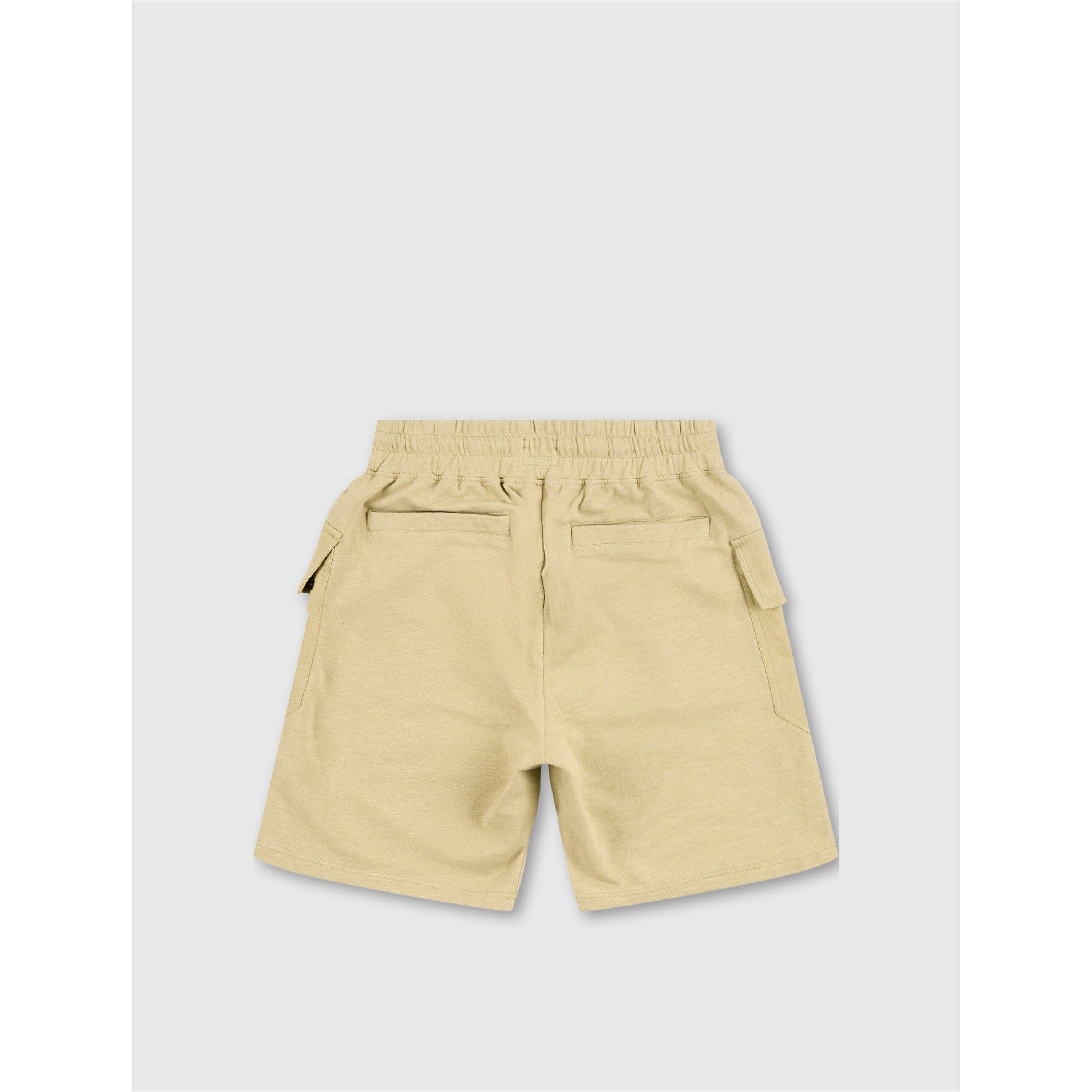 Taupe - Pretty Green - Men's Stamford Fleece Jogger Shorts - 2