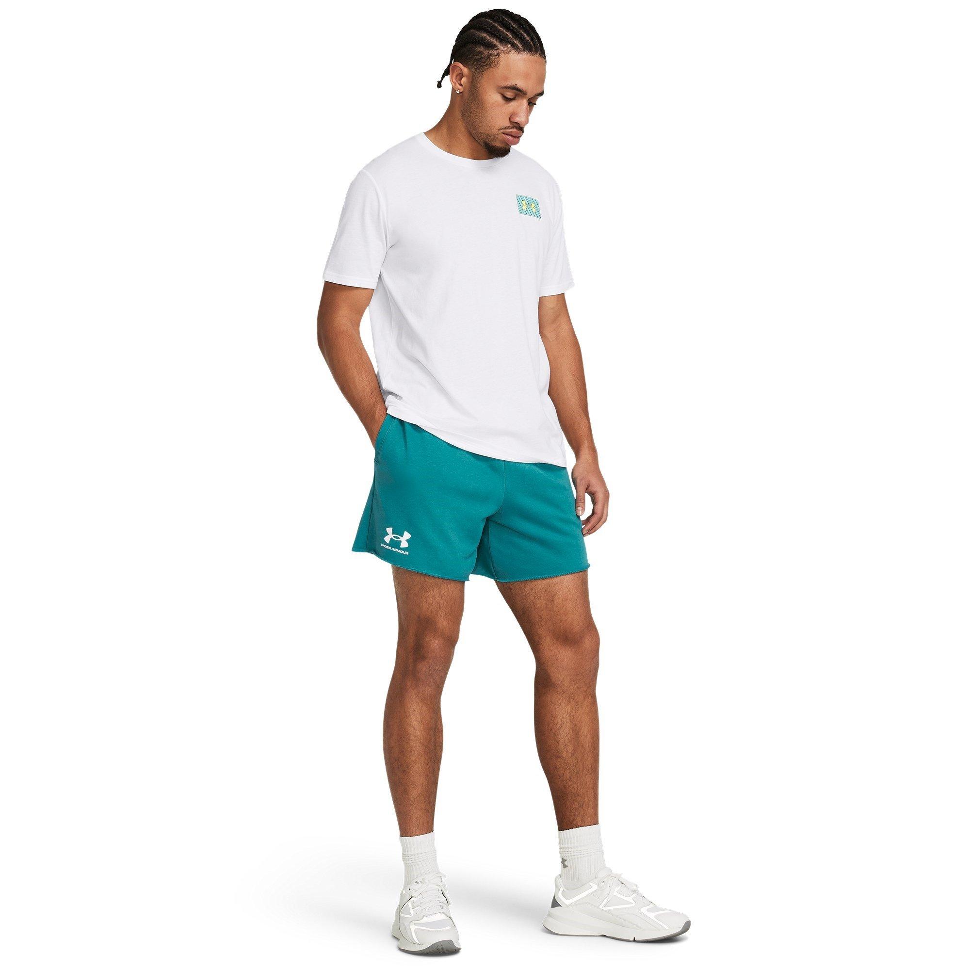Blauw - Under Armour - Rival Terry 6 inch Shorts Mens - 4