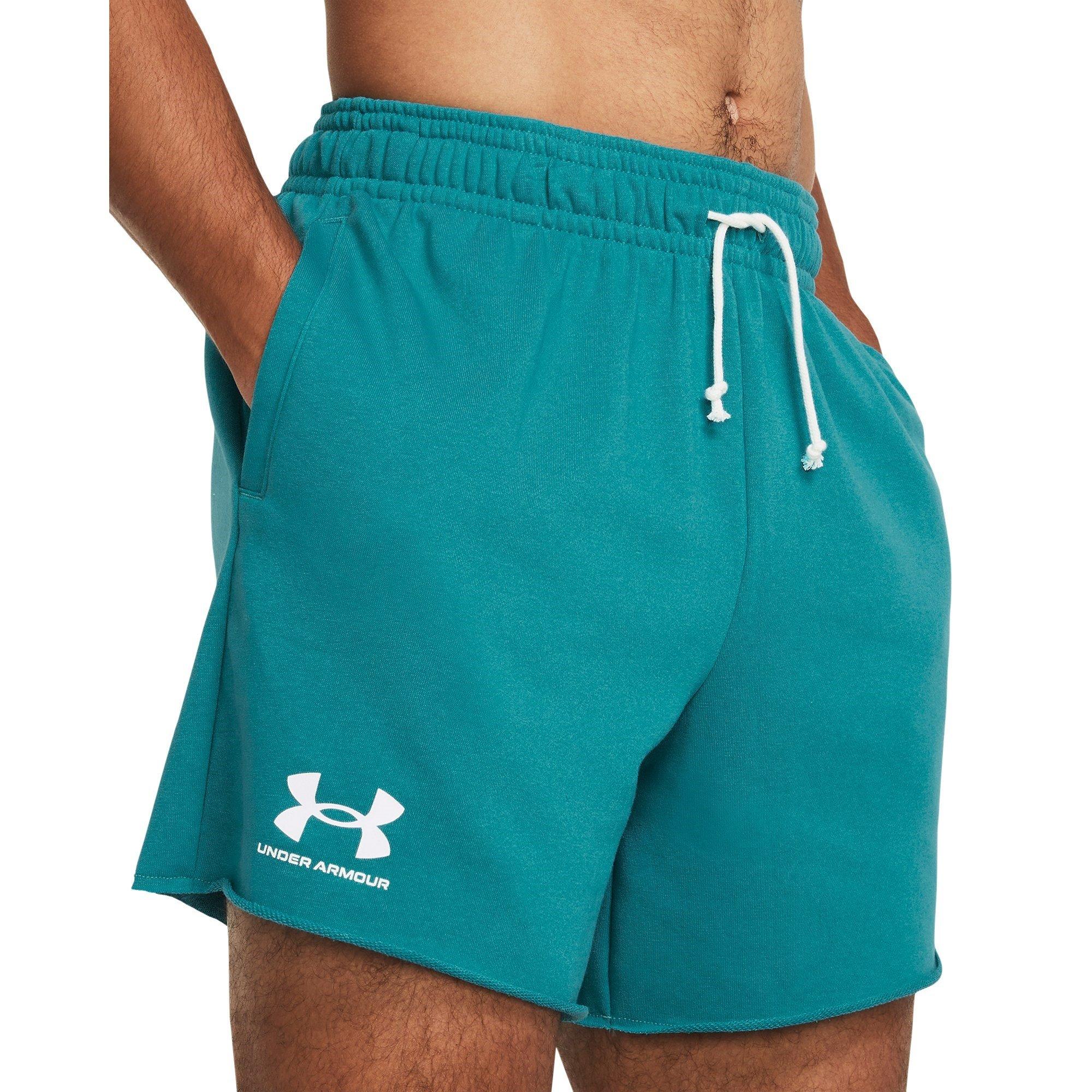 Blauw - Under Armour - Rival Terry 6 inch Shorts Mens - 5