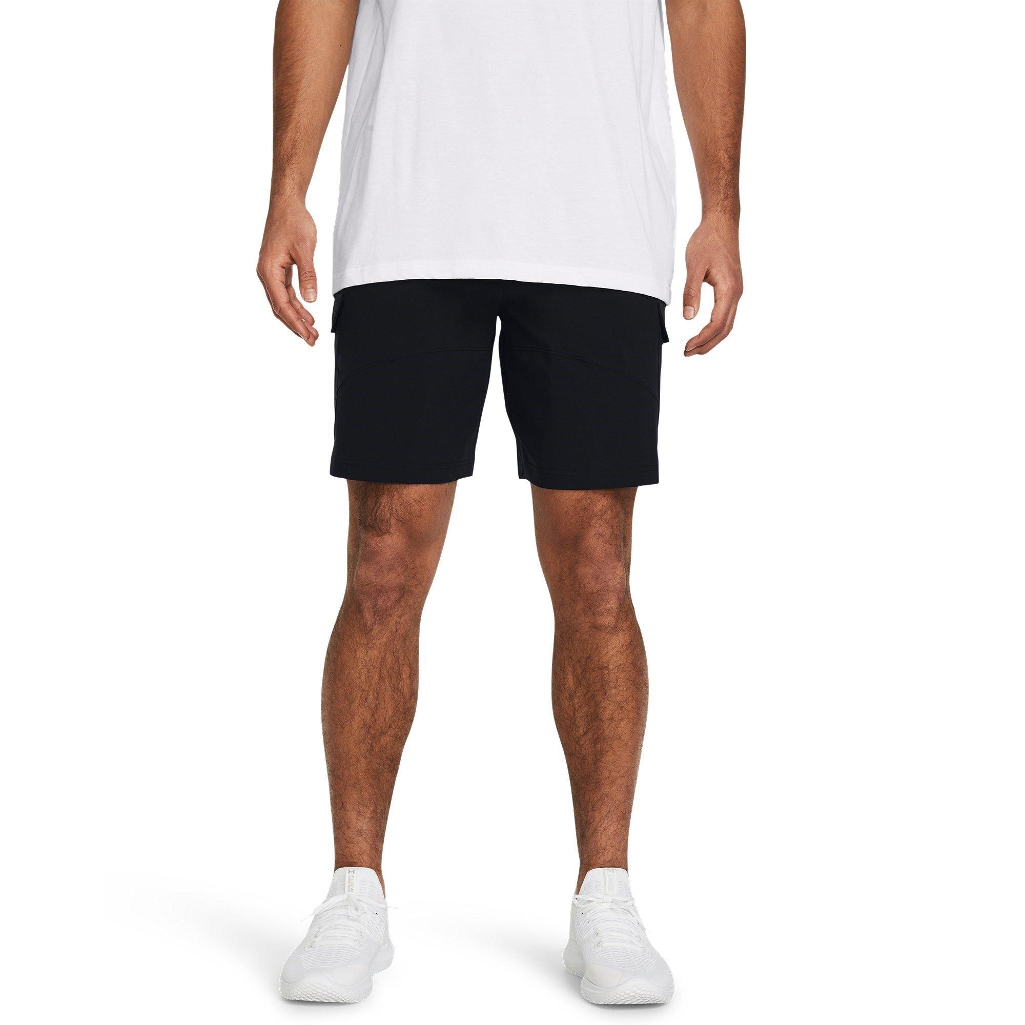 Black - Under Armour - Stretch Woven Cargo Performance Gym Shorts - 2