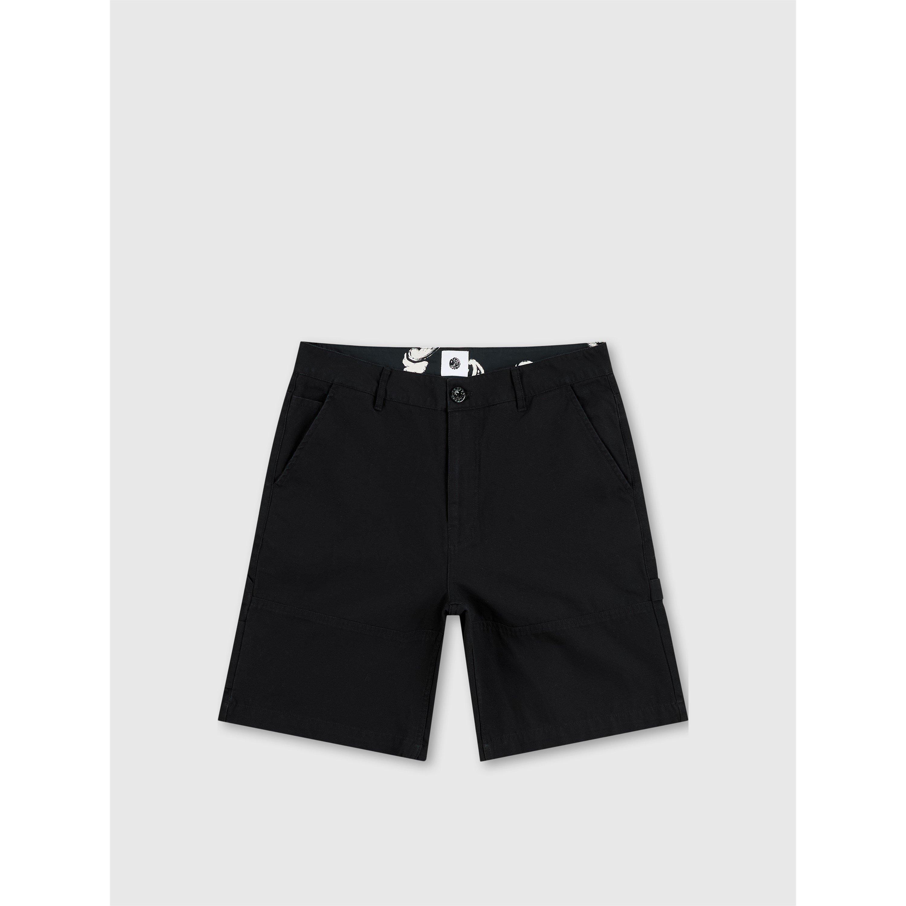 Pretty Green Men's Stamford Carpenter Cargo Shorts - Black - 30