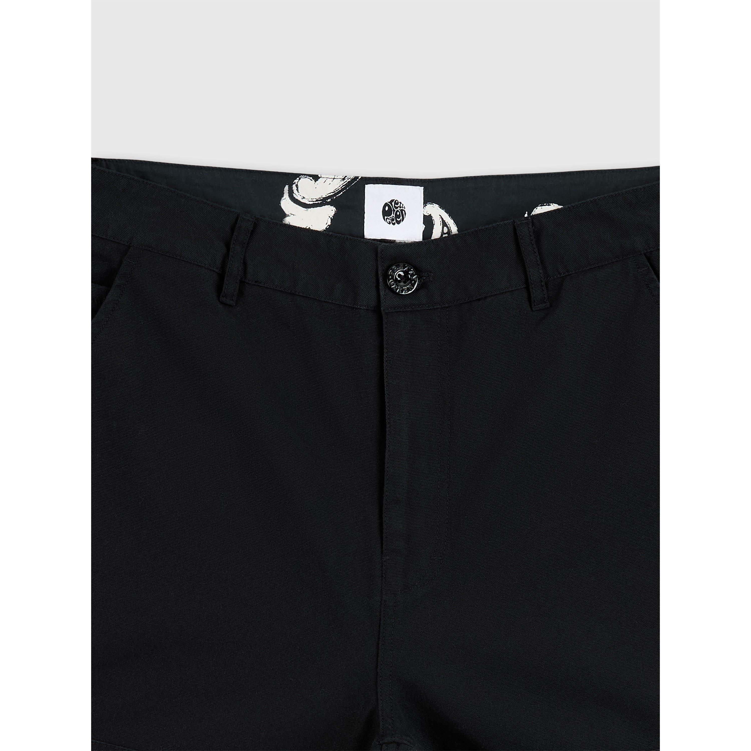 Black - Pretty Green - Men's Stamford Carpenter Cargo Shorts - 3