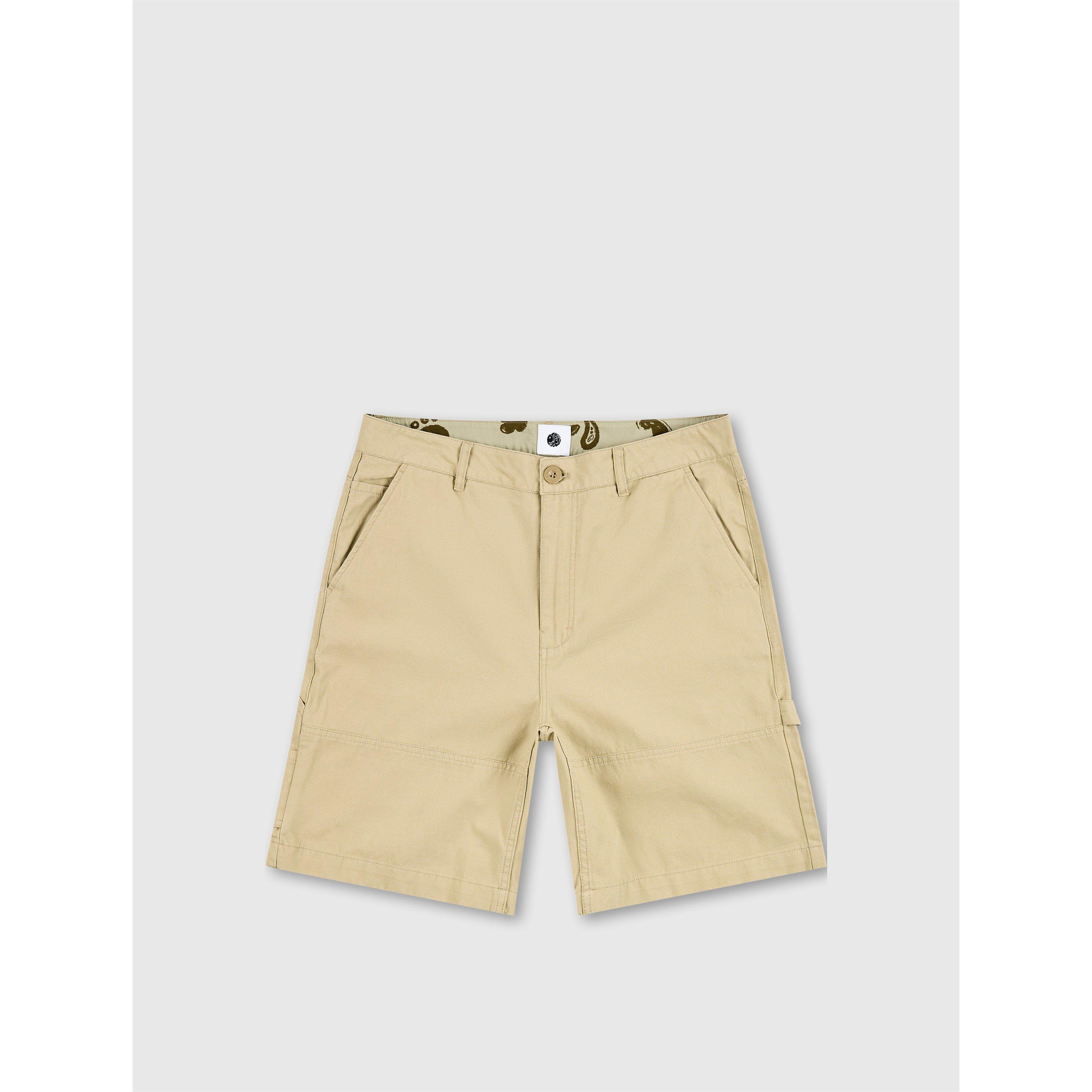Pretty Green Men's Stamford Carpenter Cargo Shorts - Taupe - 30