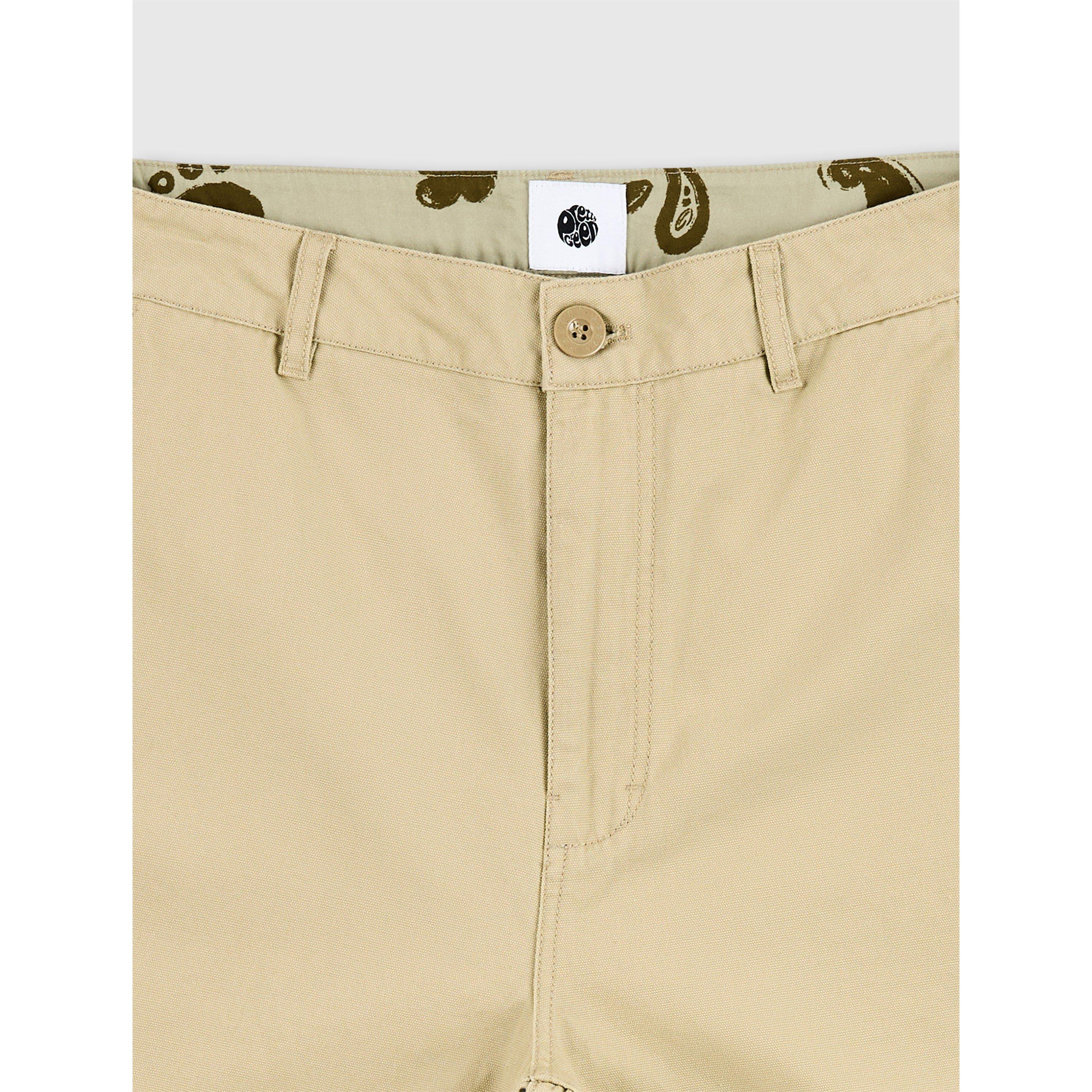 Taupe - Pretty Green - Men's Stamford Carpenter Cargo Shorts - 3