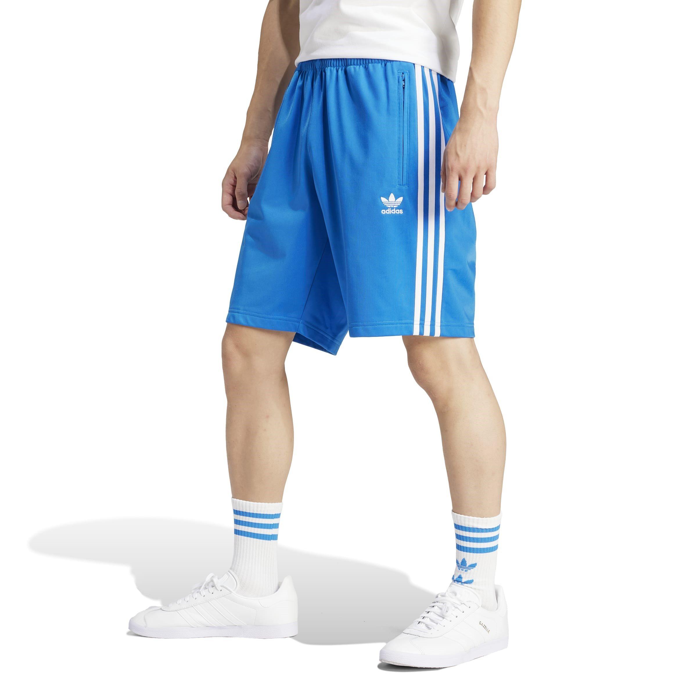 Blue - adidas Originals - Firebird Jersey Jogger Shorts - 2