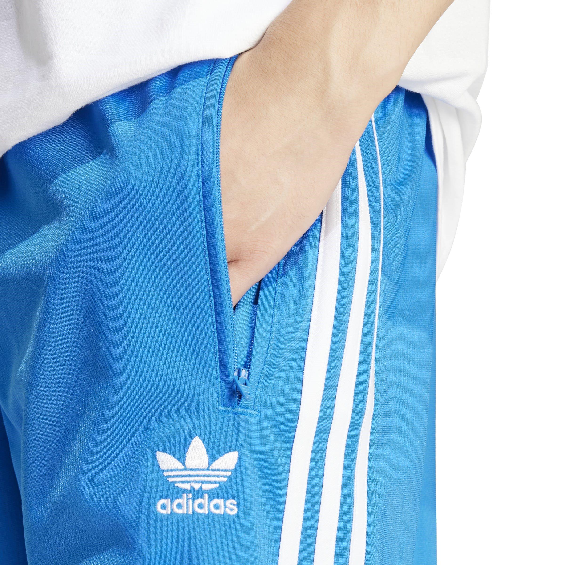 Blue - adidas Originals - Firebird Jersey Jogger Shorts - 5