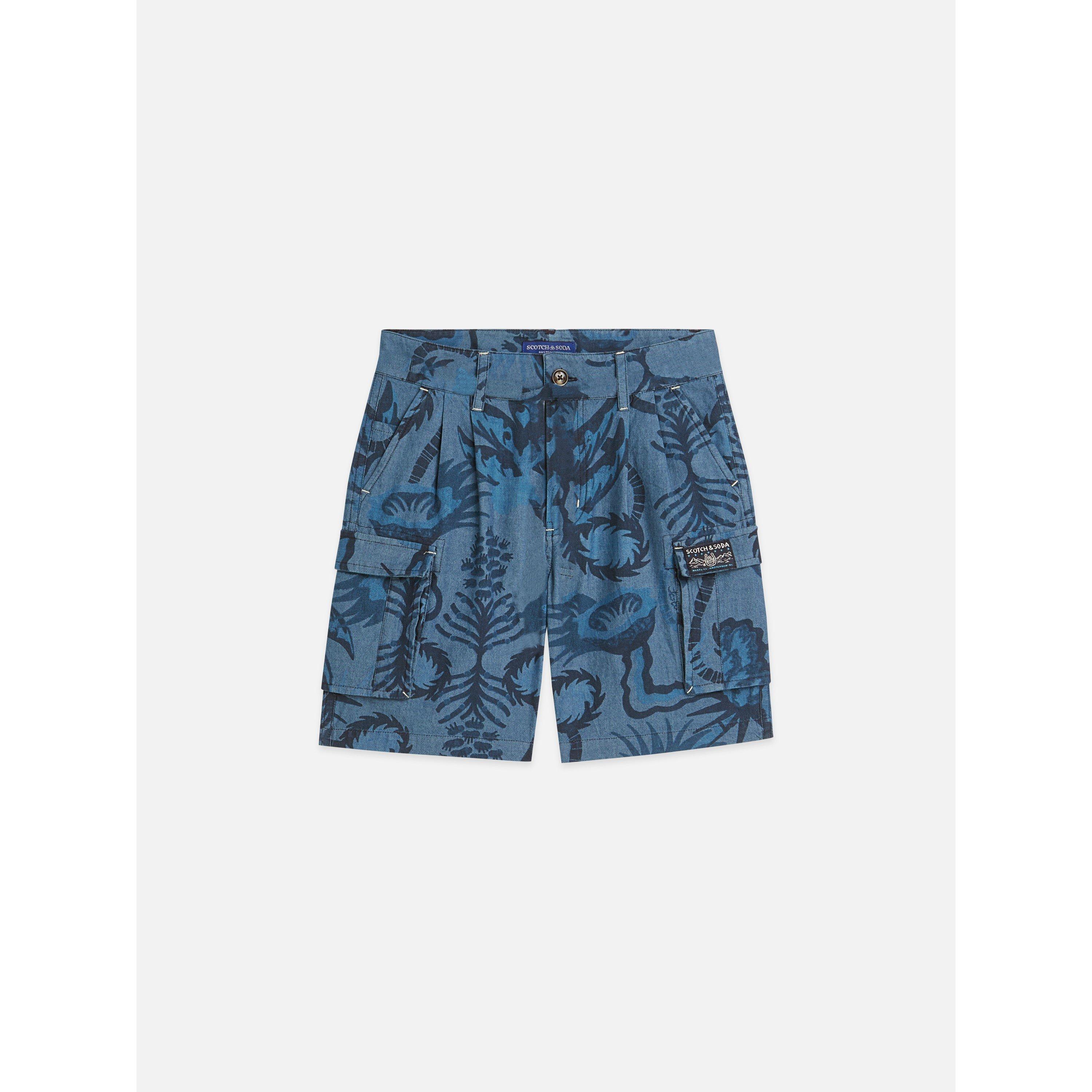 Floral Indigo - Scotch and Soda - Kids' Cargo Shorts - 3