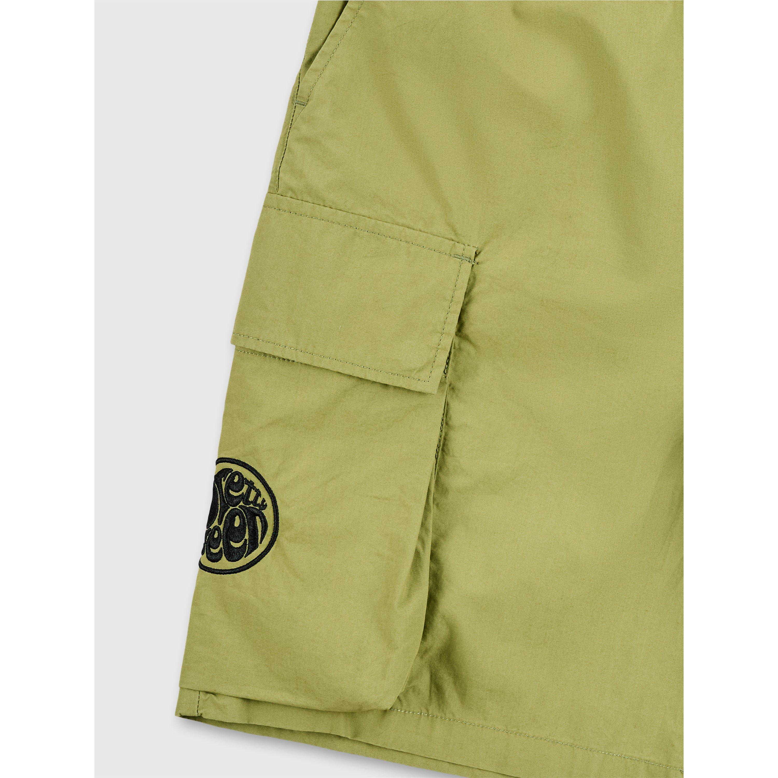 Kaki - Pretty Green - Men's Stamford Cargo Shorts - 4