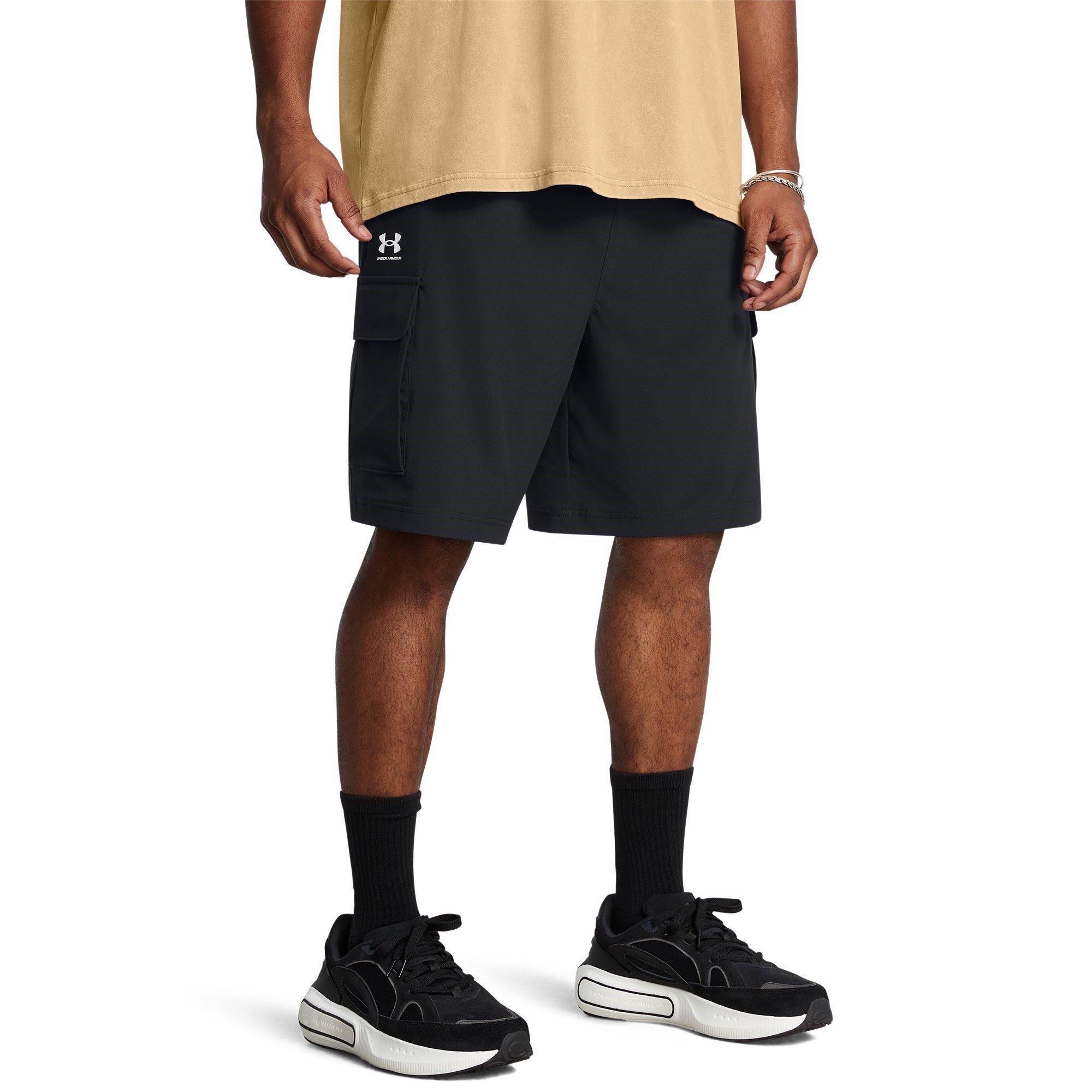 Black - Under Armour - Men's Vibe Woven Cargo Shorts - 3