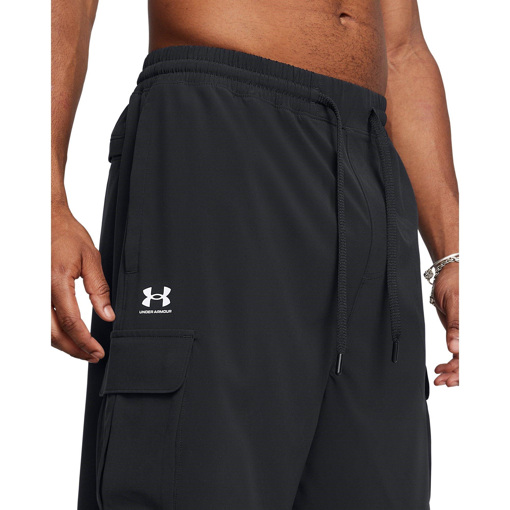 Black - Under Armour - Men's Vibe Woven Cargo Shorts - 5