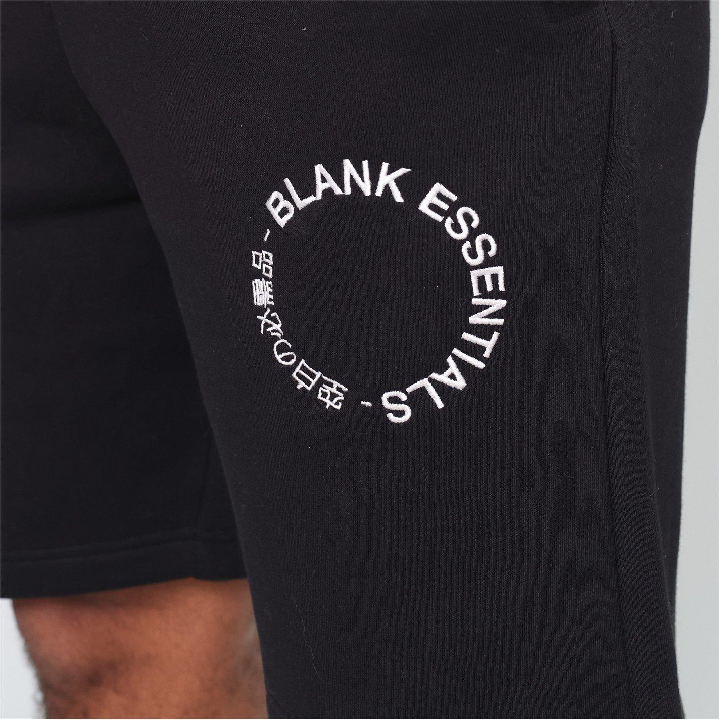 Black - Blank Essentials - Jersey Jogger Shorts - 3