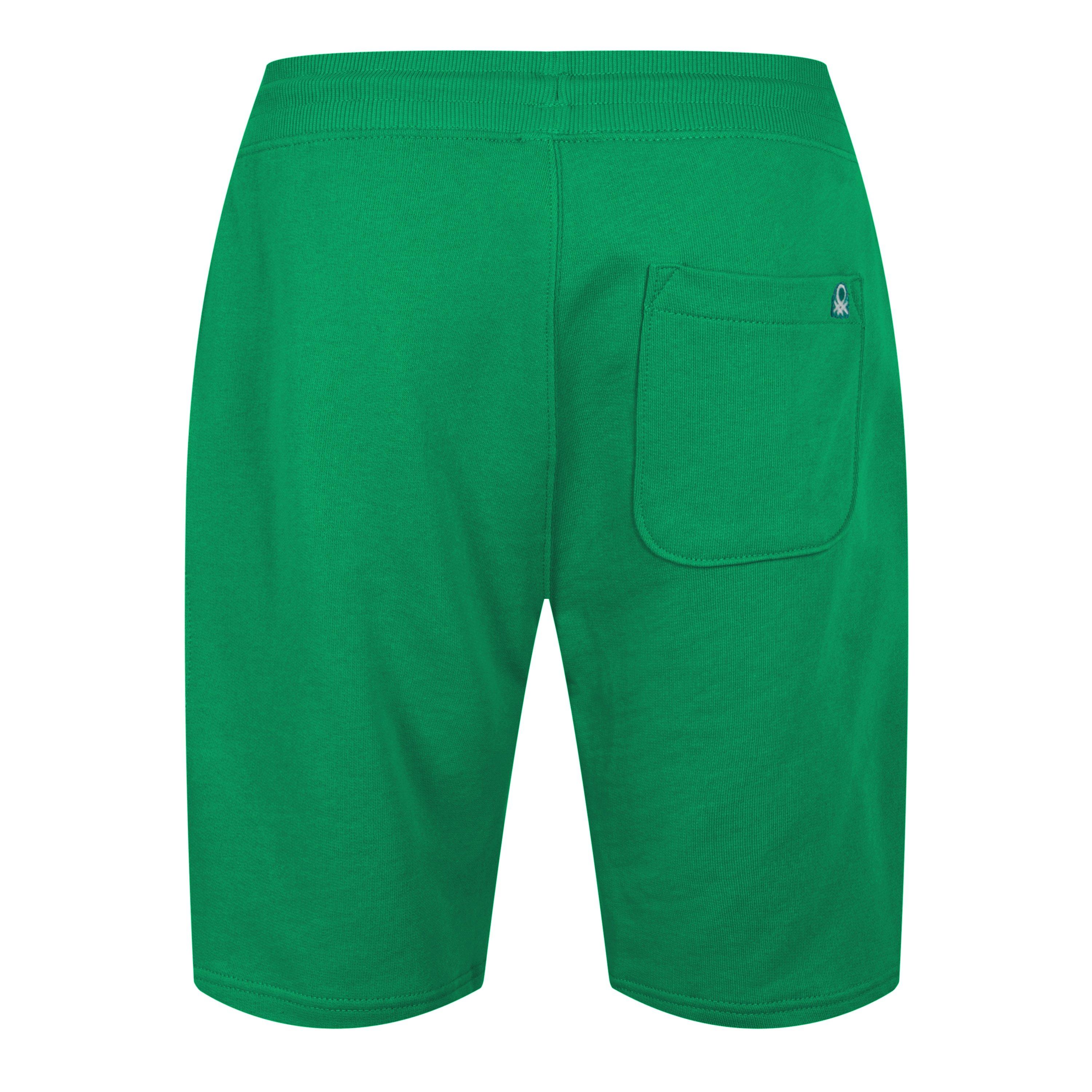 Verde - United Colors of Benetton - Fleece Jogger Shorts - 2
