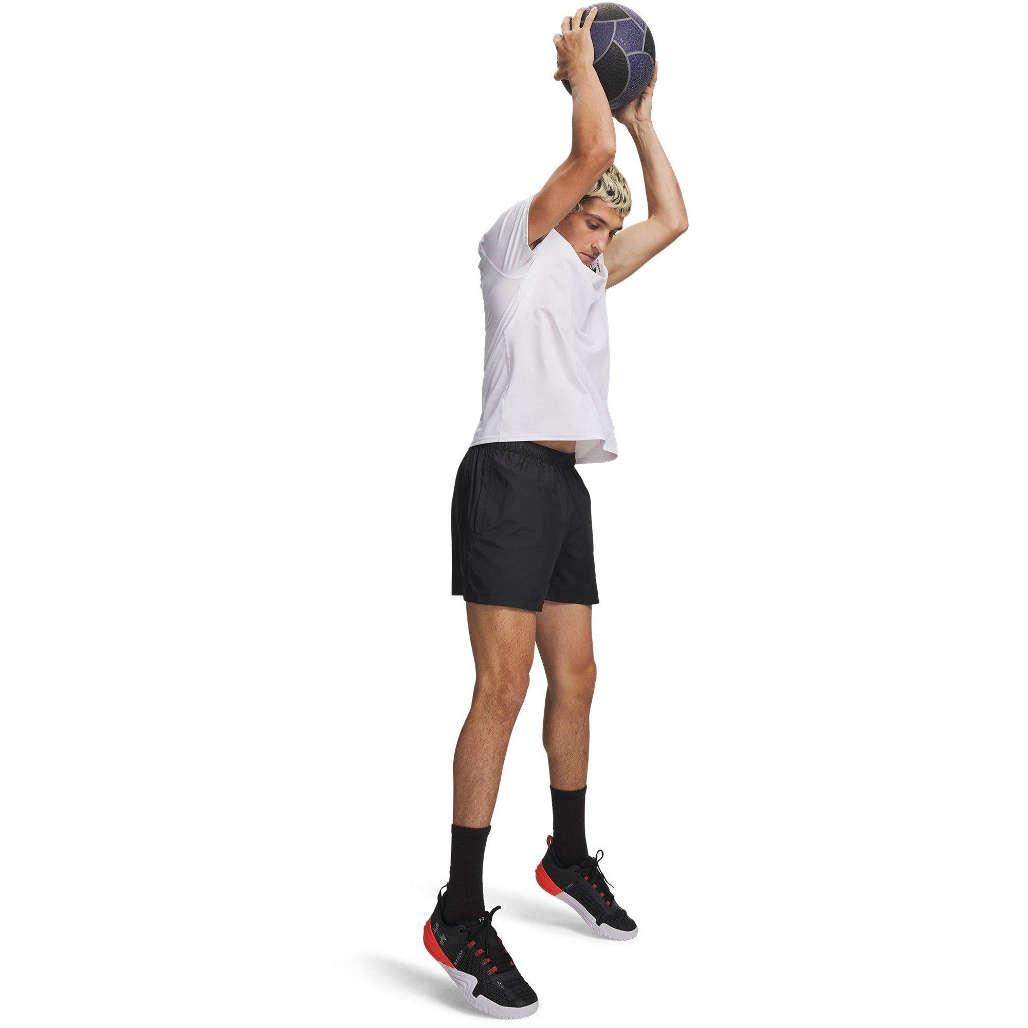 Black/White - Under Armour - Tech Wvn 5In Shrt Sn62 - 3