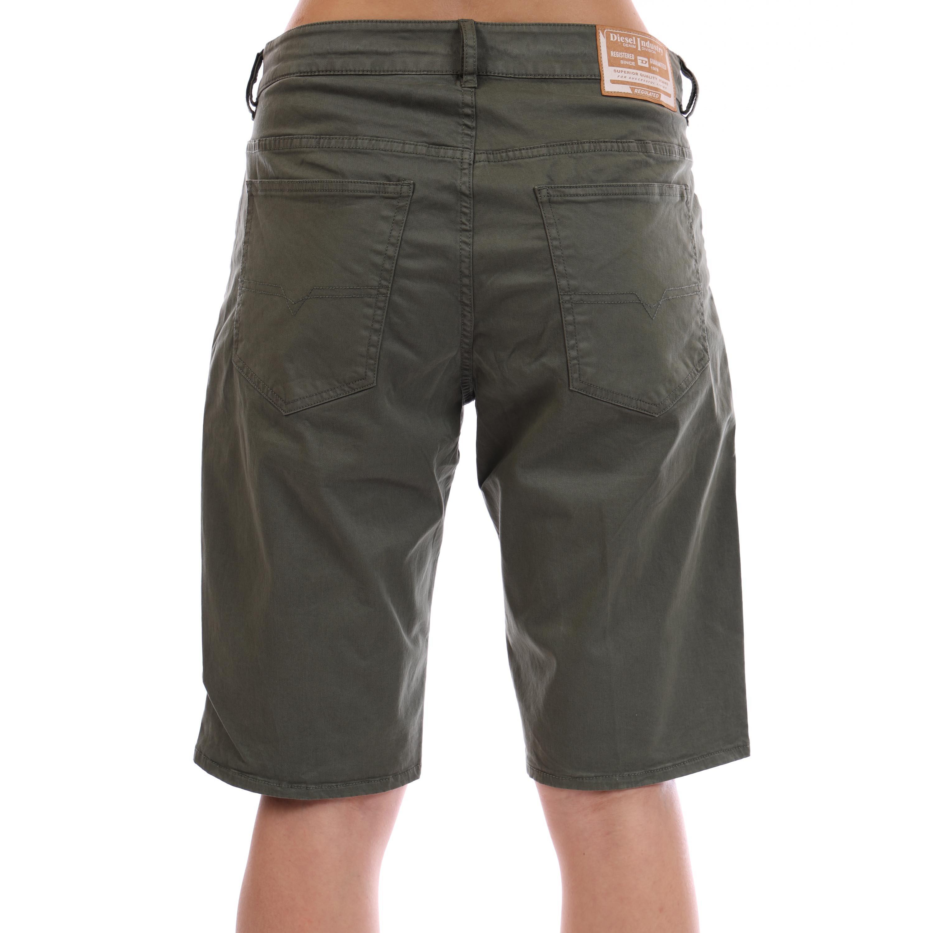 Green - Diesel - Men's Fleece Jogger Shorts - 4
