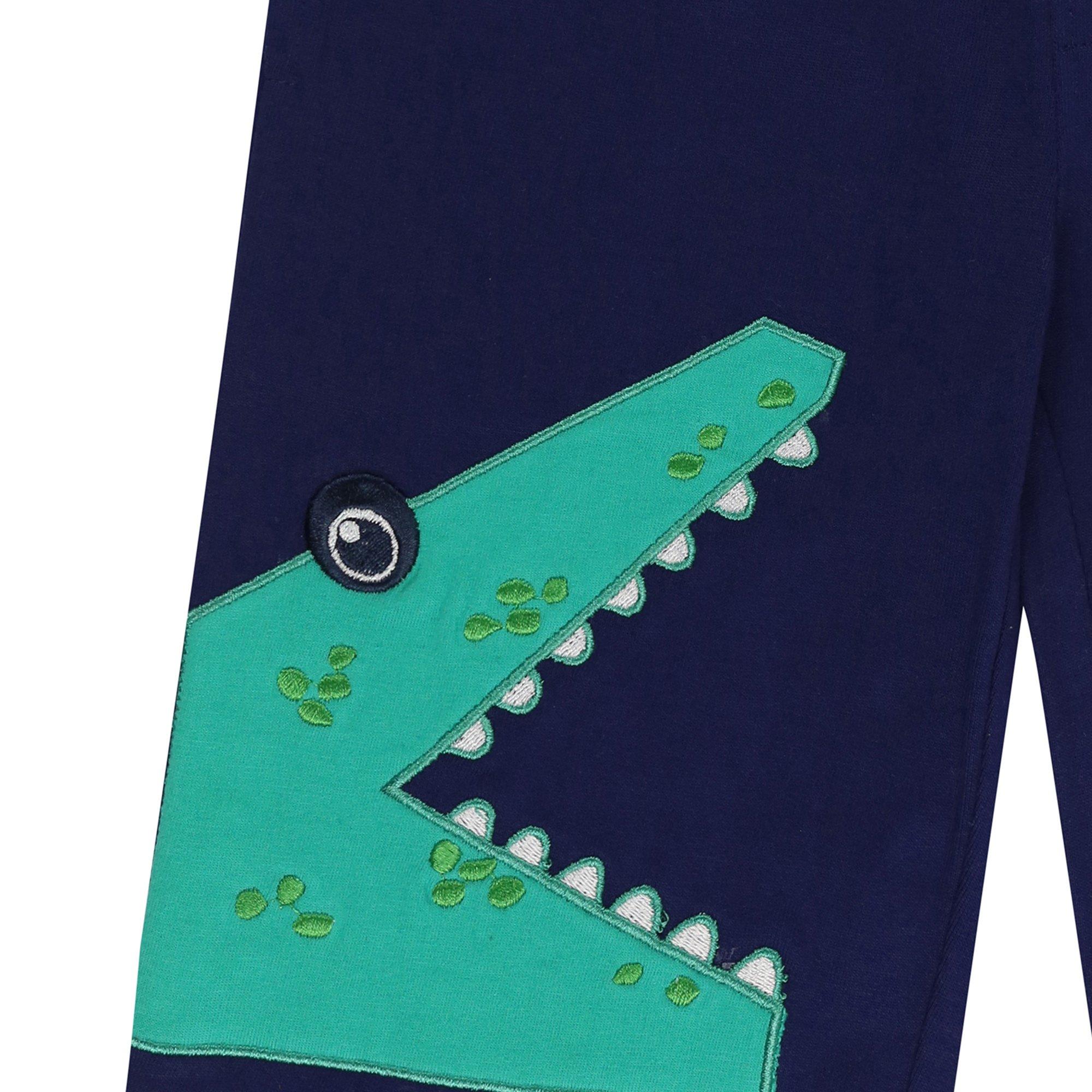 Azul marino - Lilly and Sid - Croc Fish Jogger Shorts - 4