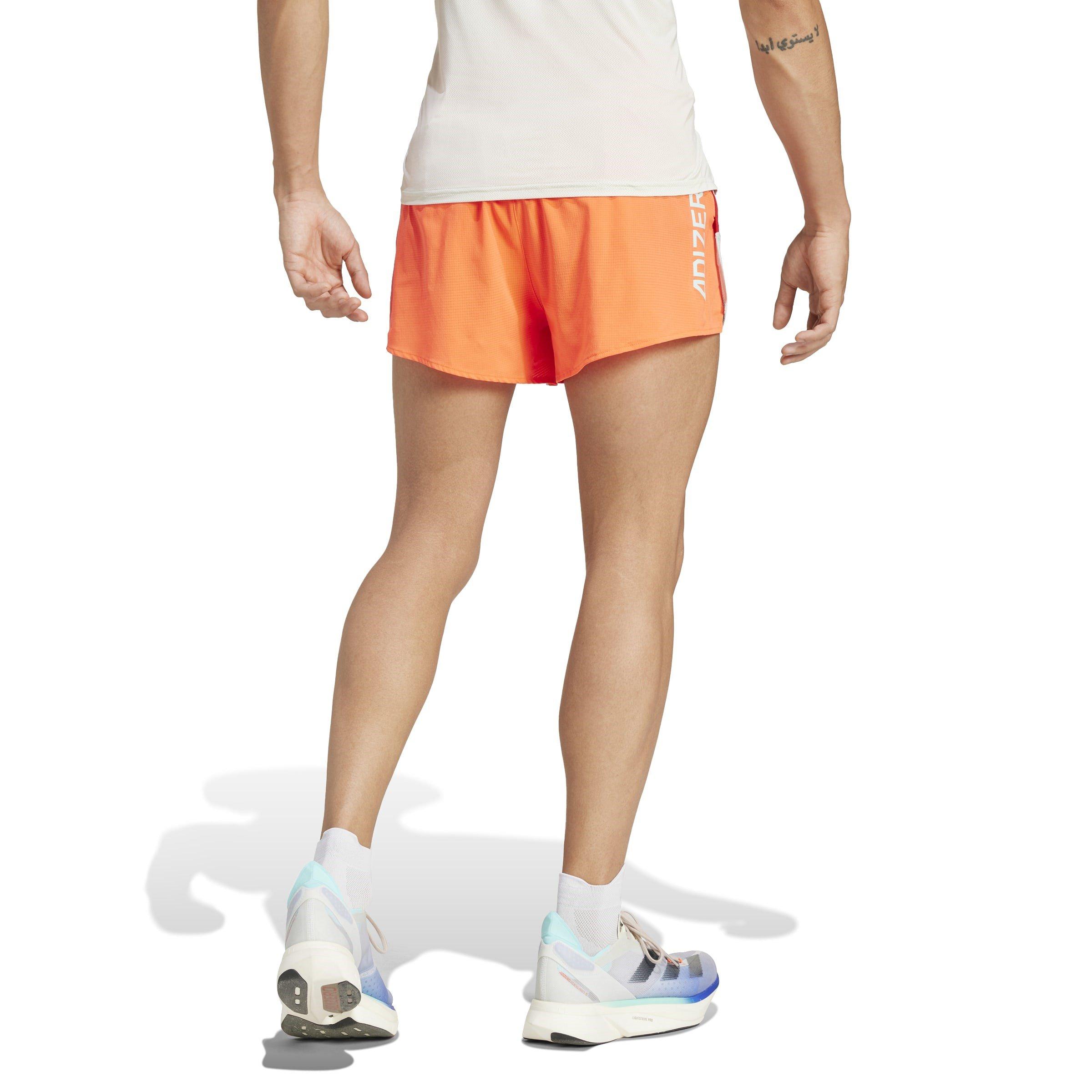 Scrlt/Aqa/ Red - adidas - New York City Running Split Short Mens - 3