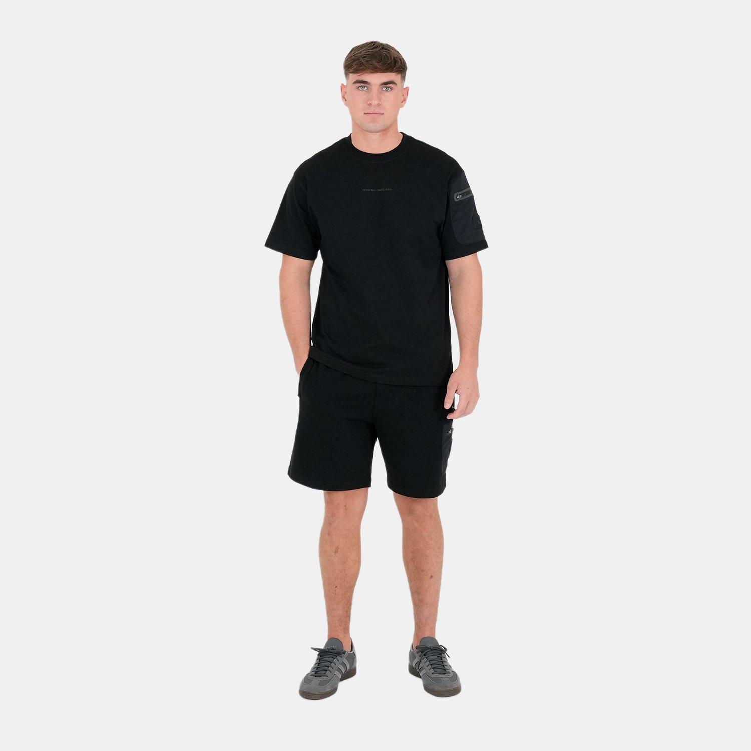 Black - Peaceful Hooligan - Peaceful Forge Cargo Shorts - 4
