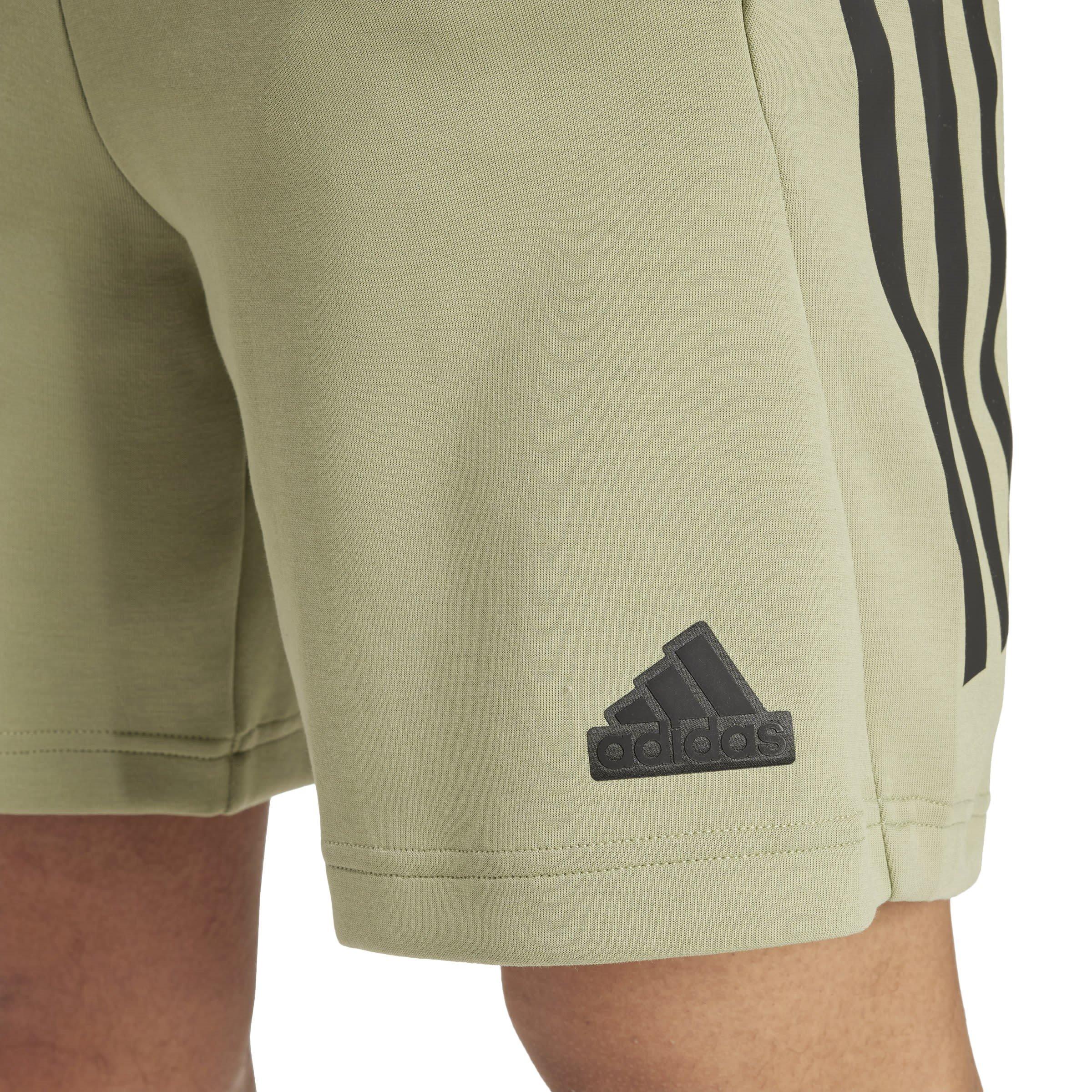 Tent Green - adidas - Future Icons 3-Stripes Shorts Mens - 6