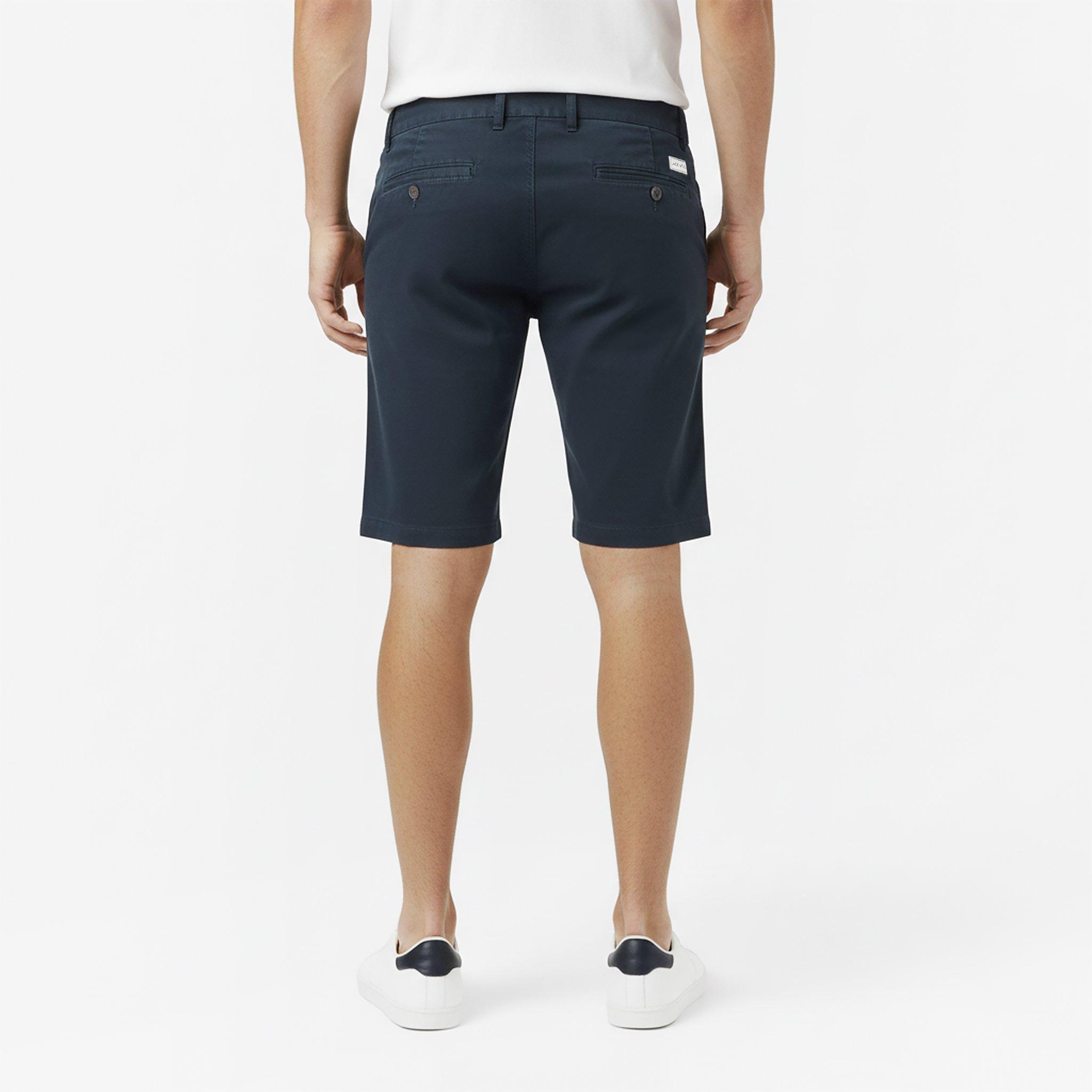 Black - Jack Wills - JW Slim Chino Shorts Mens - 4