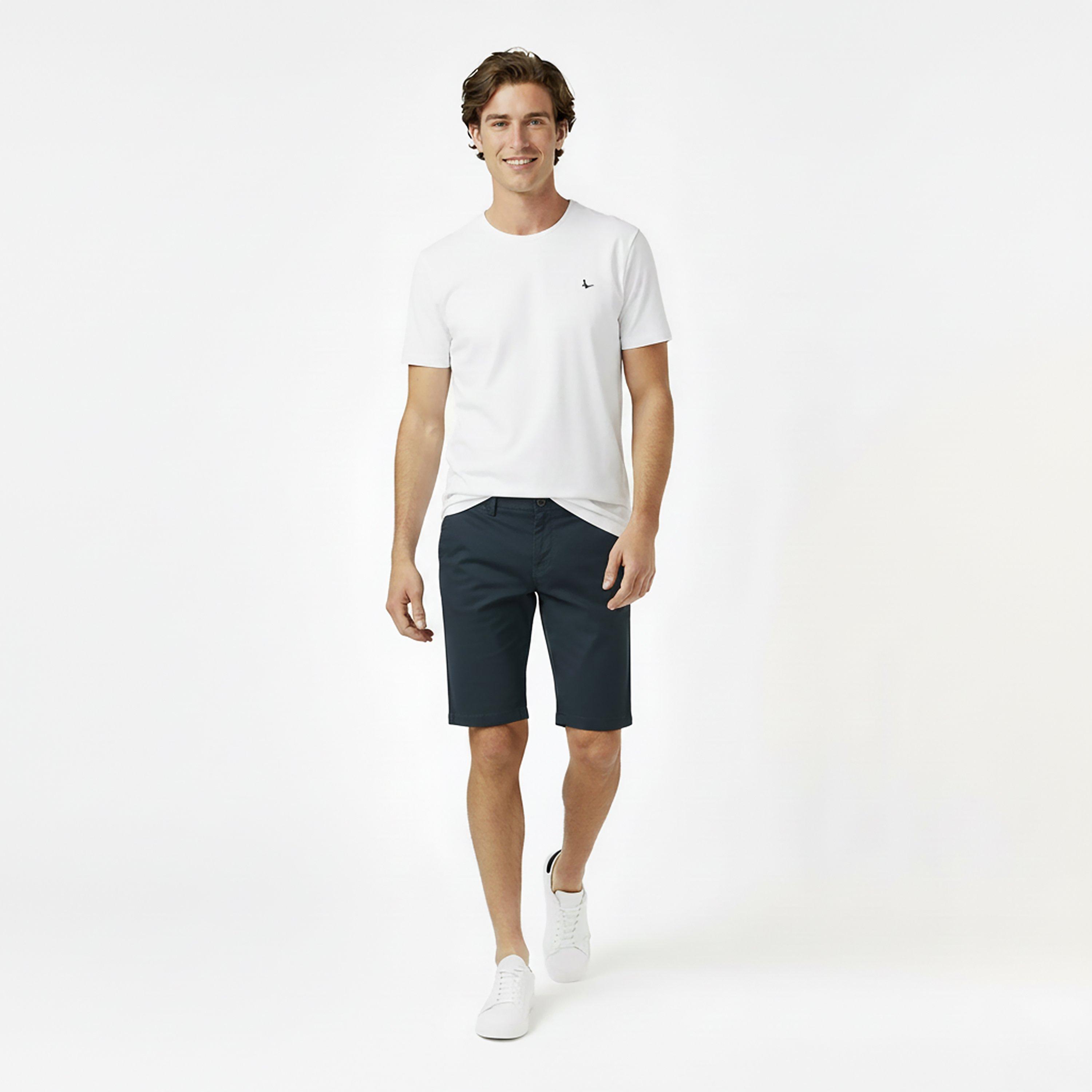 Black - Jack Wills - JW Slim Chino Shorts Mens - 6
