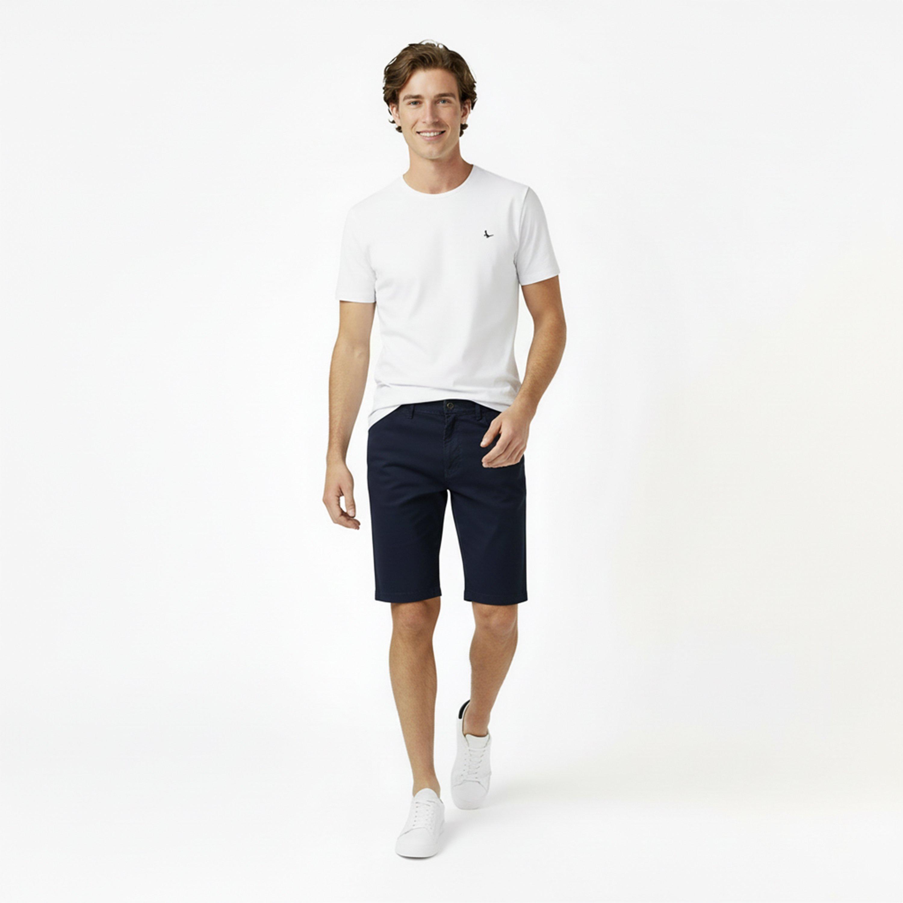 Navy - Jack Wills - Slim Chino Shorts Mens - 5