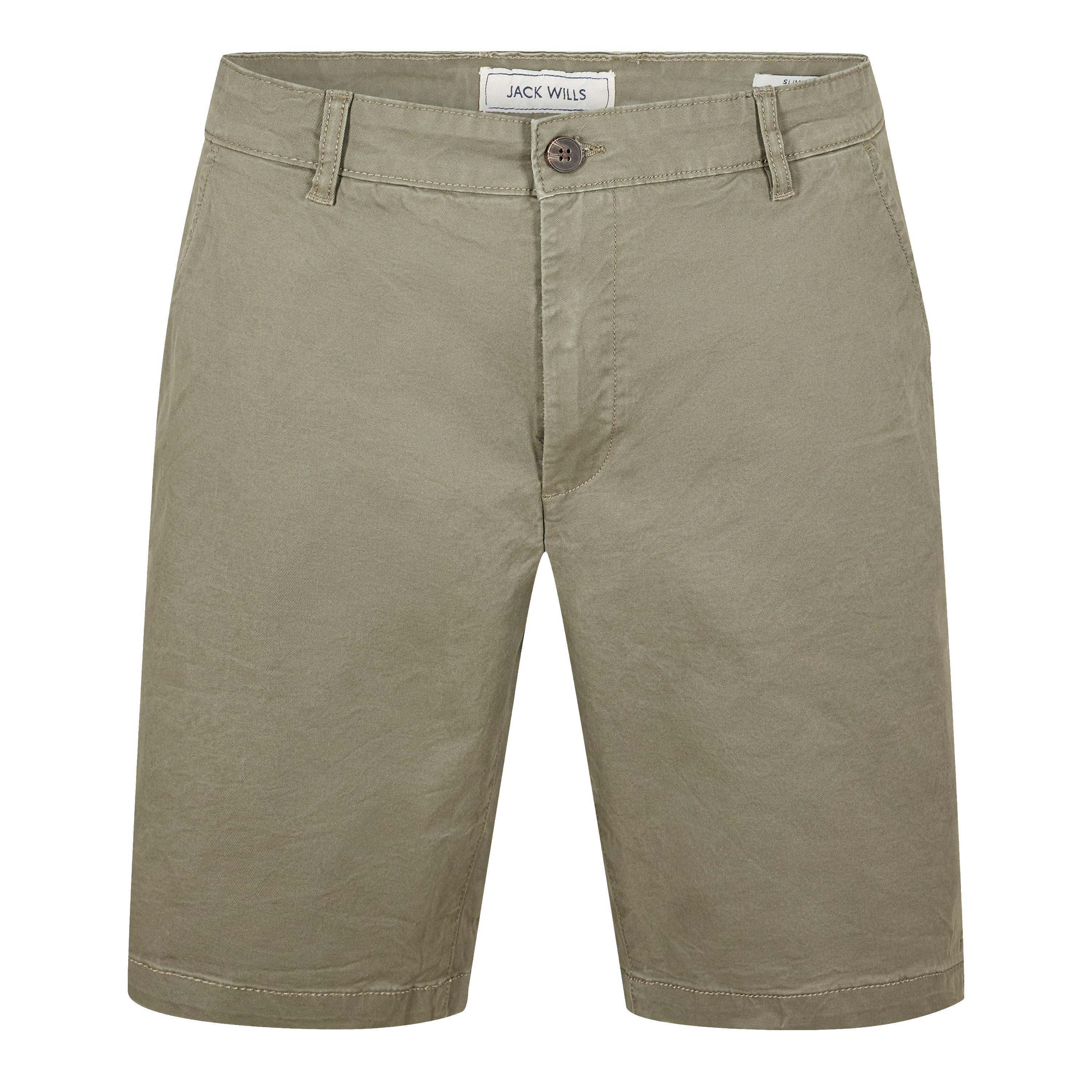 Jack Wills Men's Slim Chino Shorts - Smokey Olive - 32W R