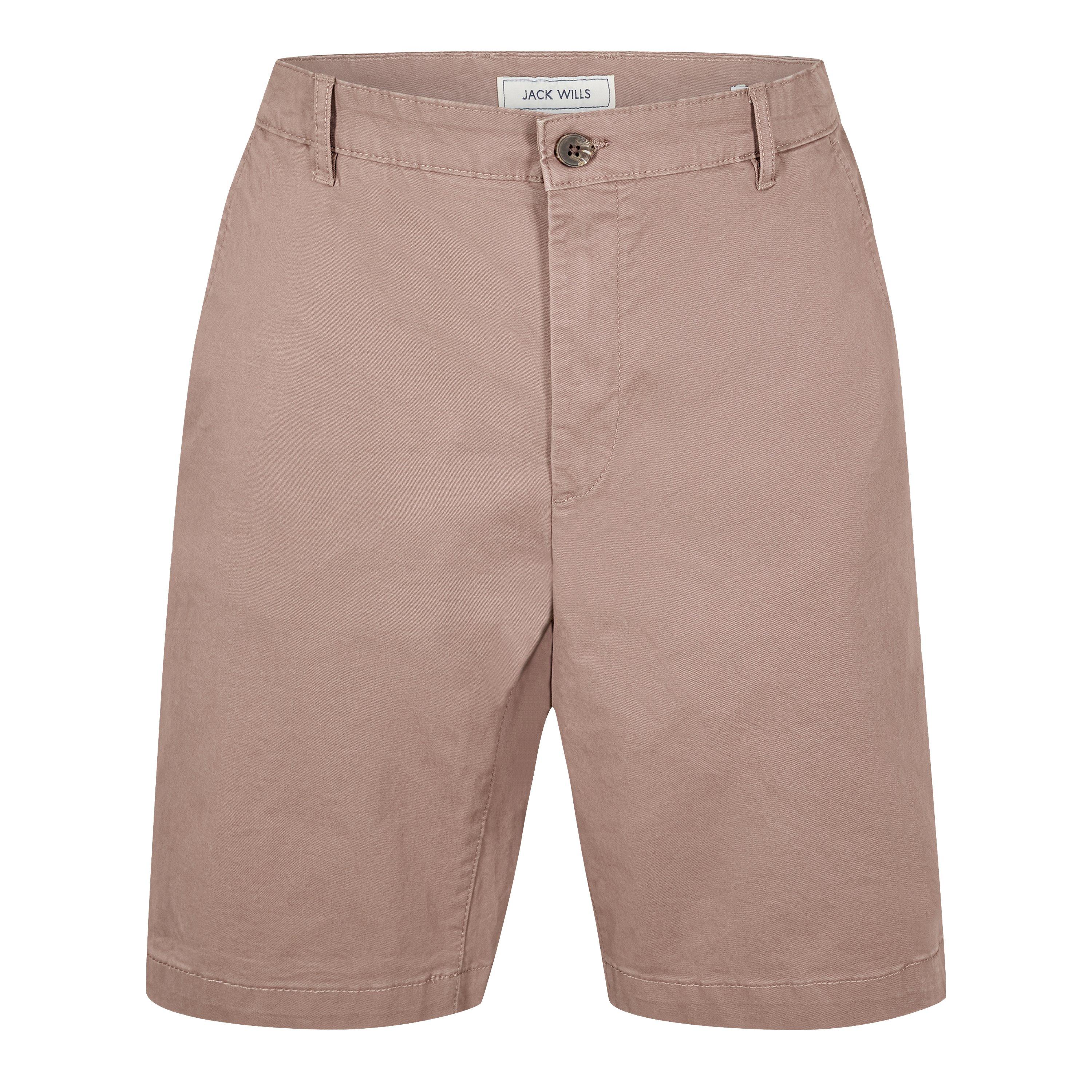 Jack Wills Men's Slim Chino Shorts - Brick Pink - 28W R
