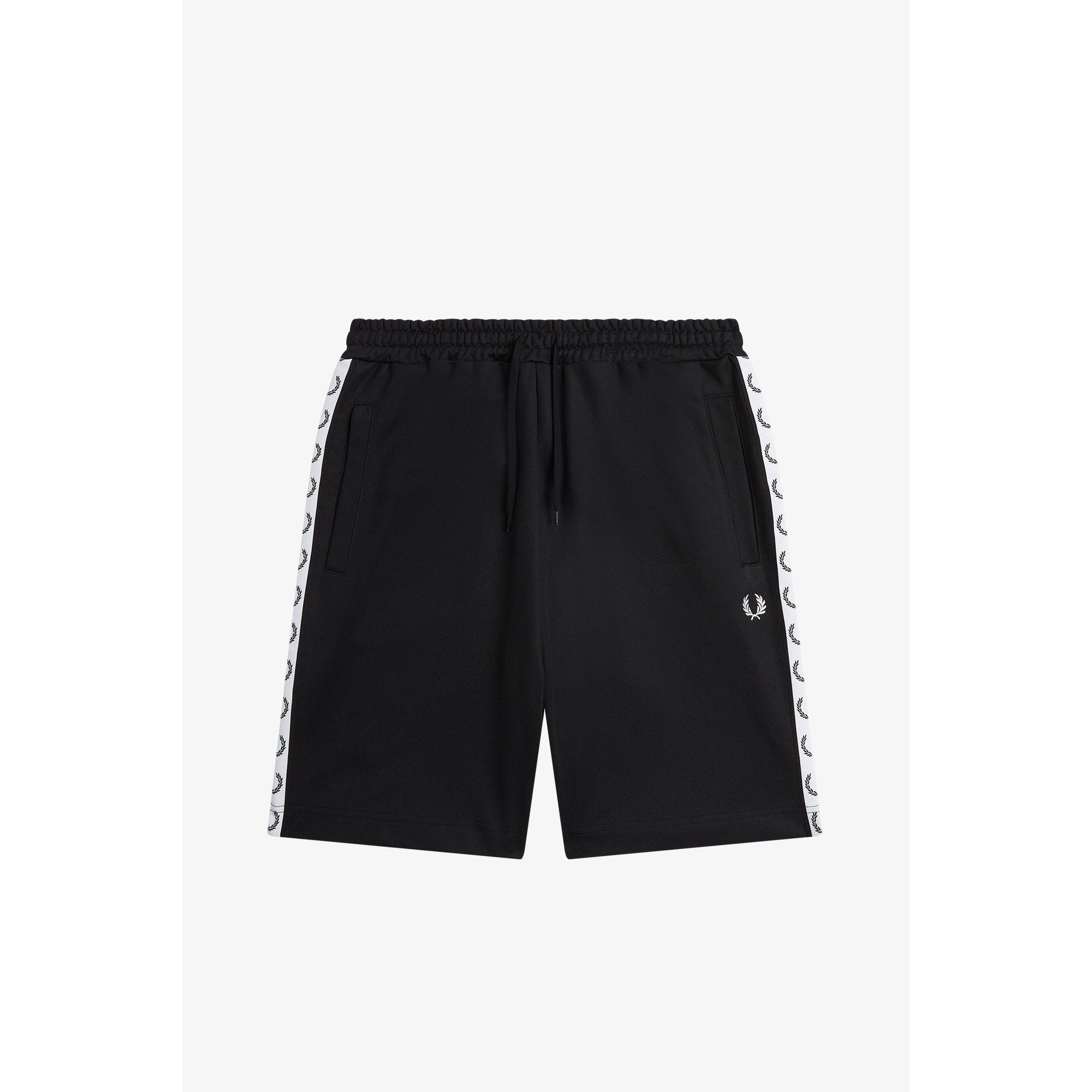 Black 102 - Fred Perry - Men's Fleece Jogger Shorts - 1
