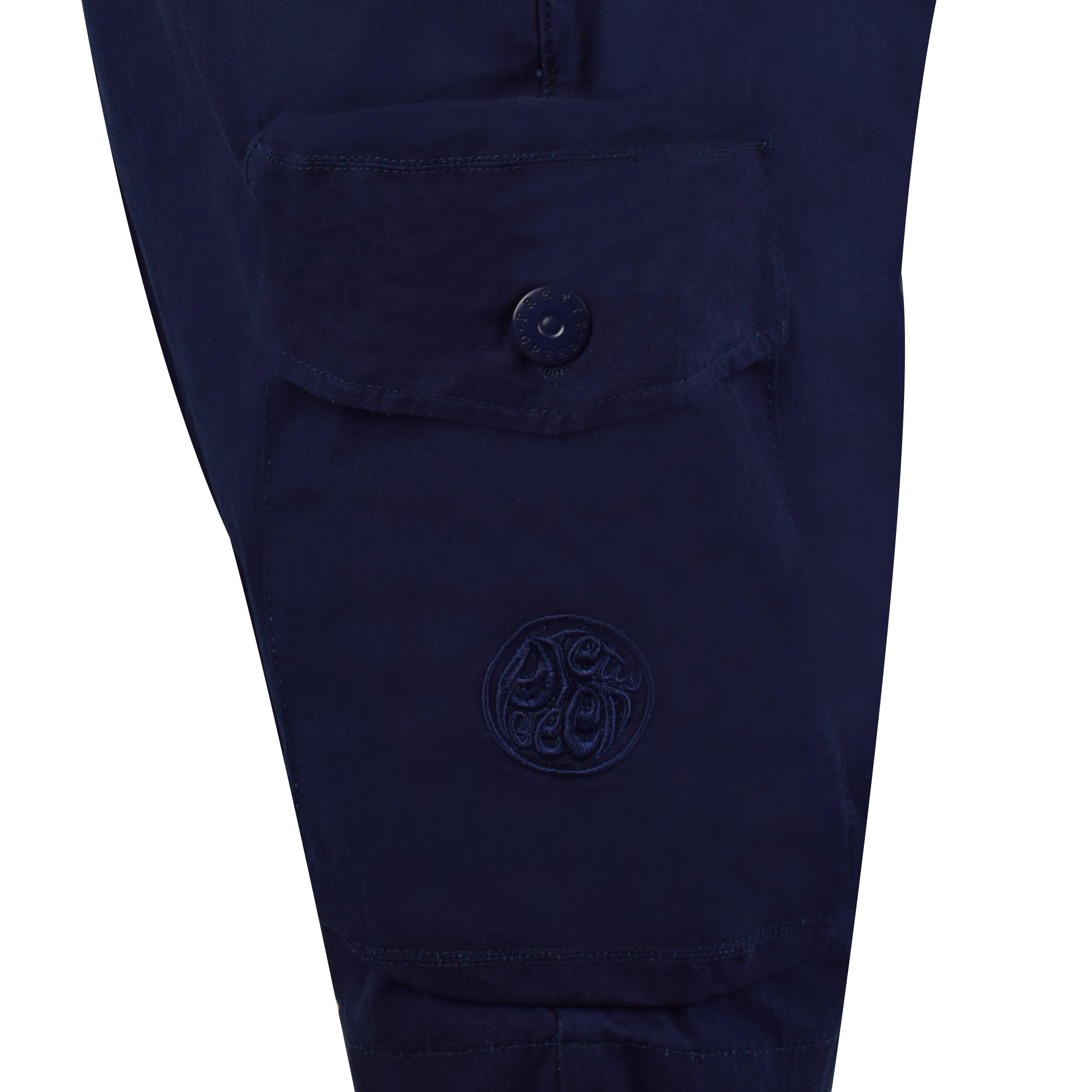Navy - Pretty Green - Men's Cargo Shorts - 2