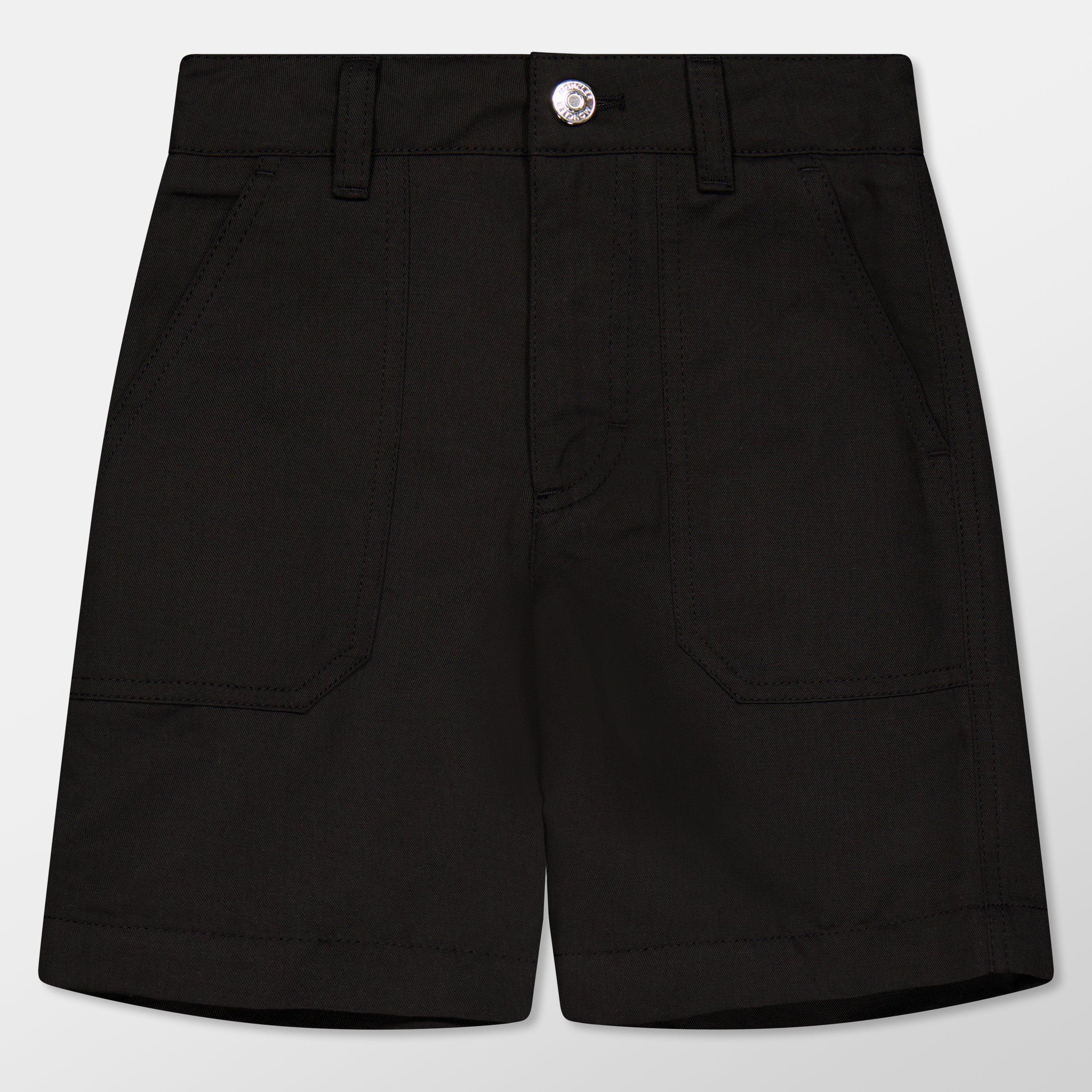 Black 999 - Moncler - Kids' Soft Fleece Jogger Shorts - 1