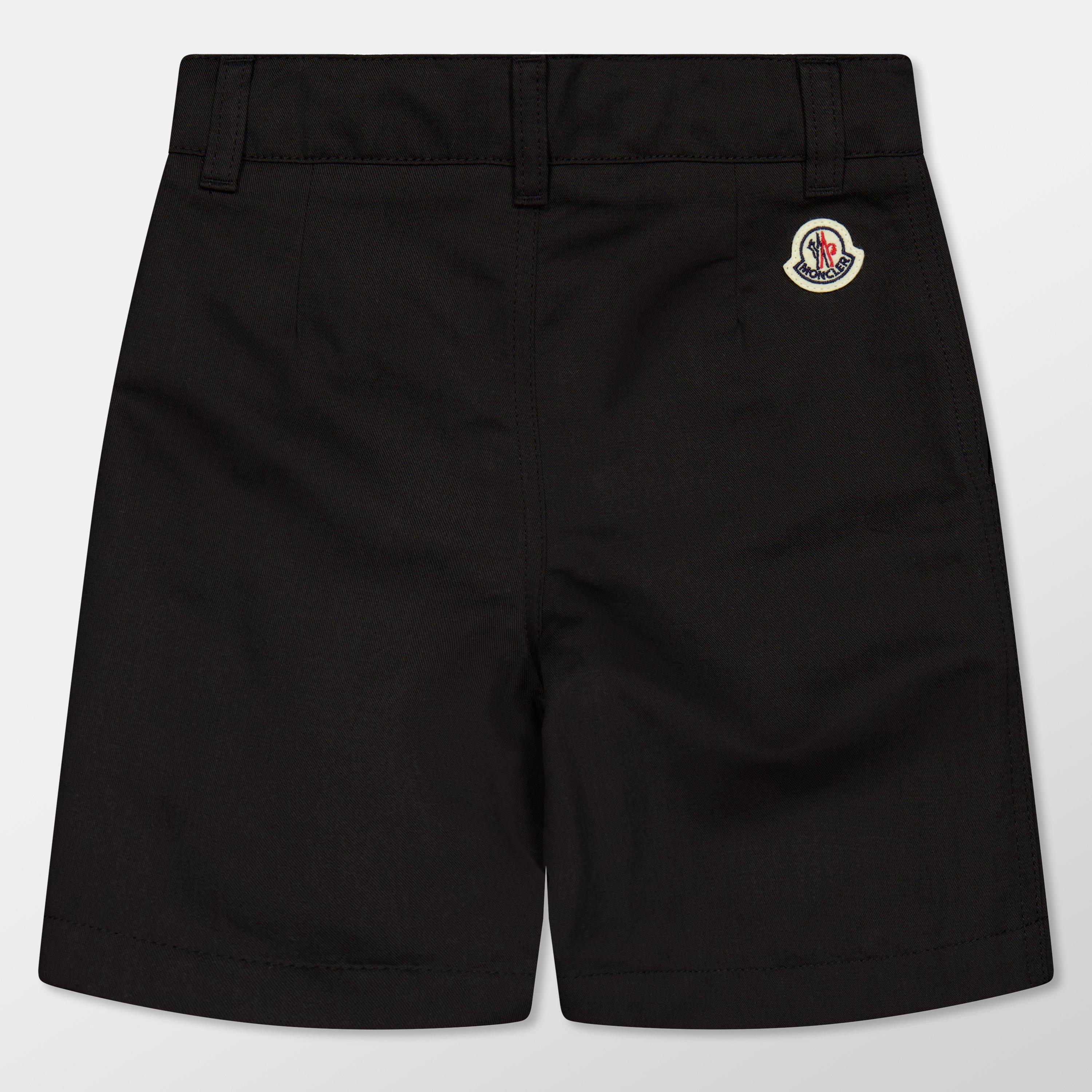 Black 999 - Moncler - Kids' Fleece Jogger Shorts - 2