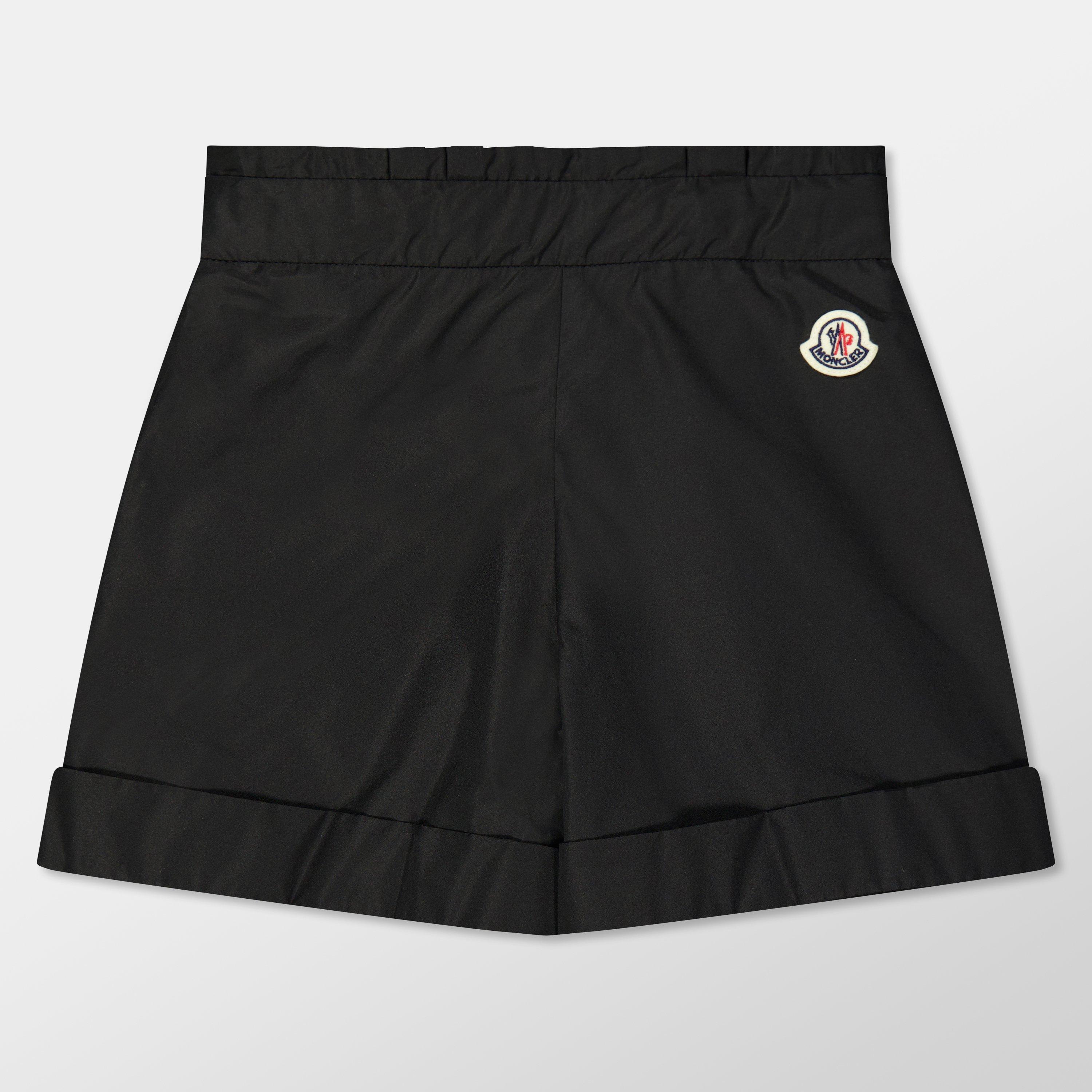 Black 999 - Moncler - Pleated Logo Shorts Juniors - 2