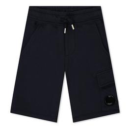 CP Company BoysLens Fleece Cargo Shorts