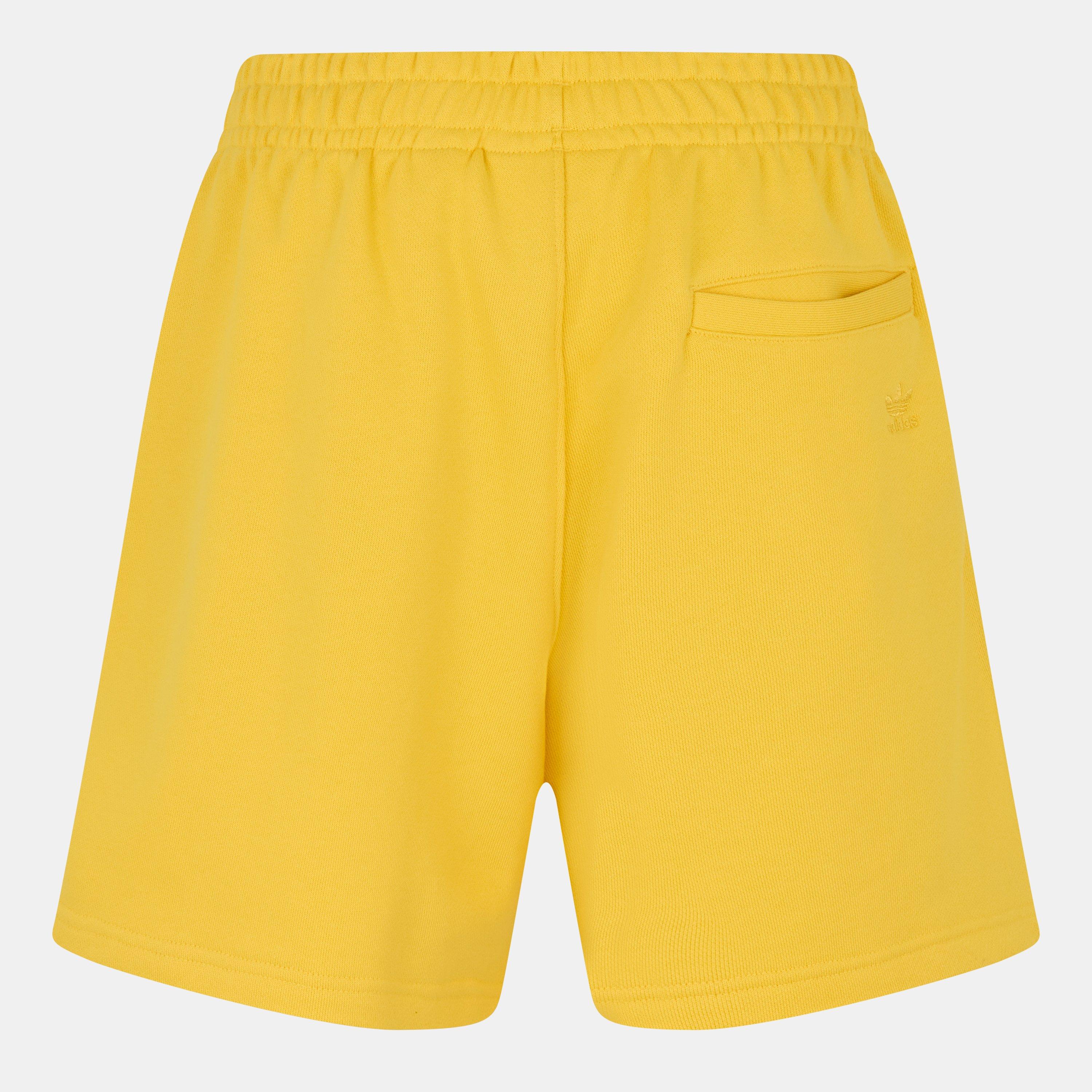 Yellow - adidas Originals - Unisex Adults Fleece Relaxed Fit Jogger Shorts - 2
