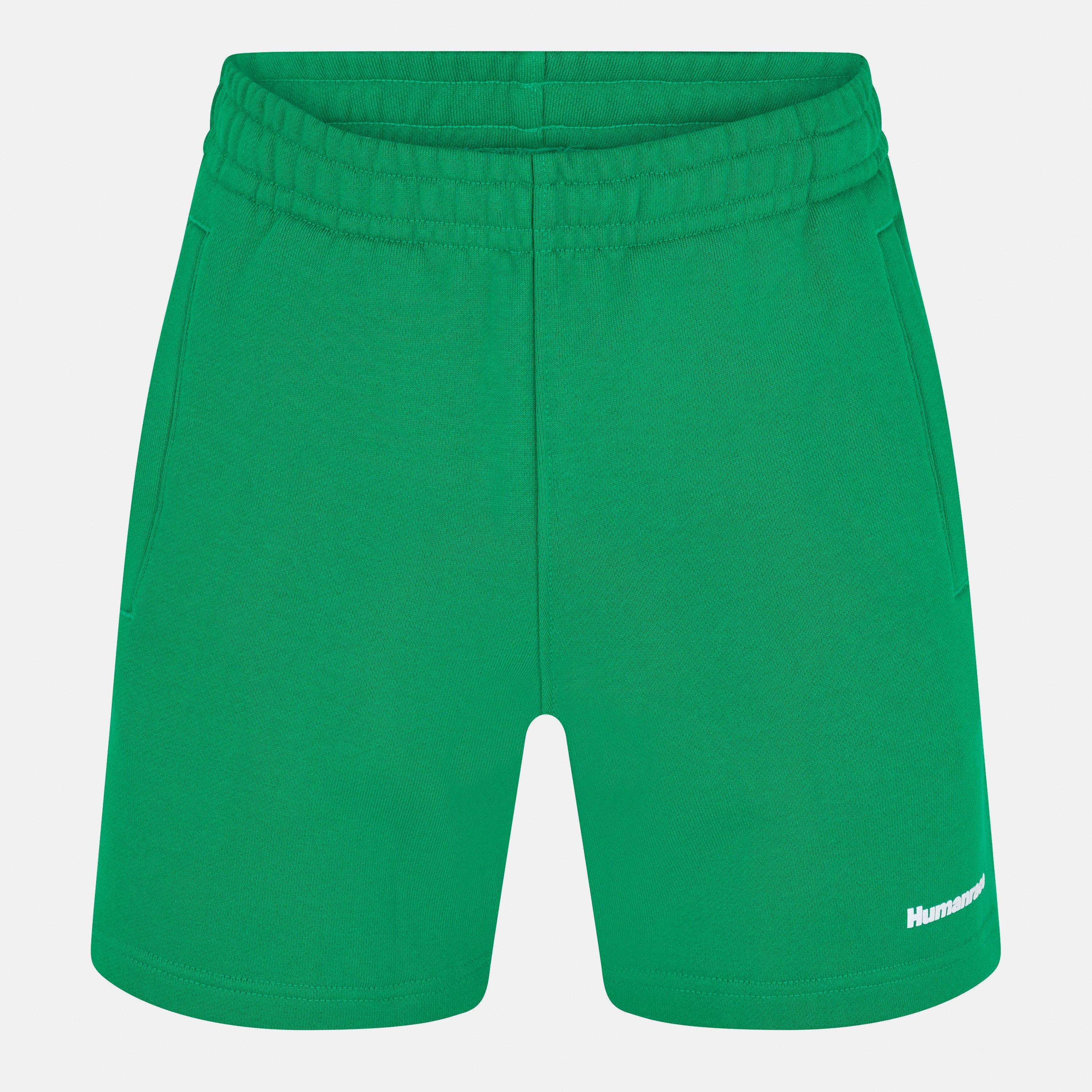 Green - adidas Originals - Unisex Adults Fleece Relaxed Fit Jogger Shorts - 1