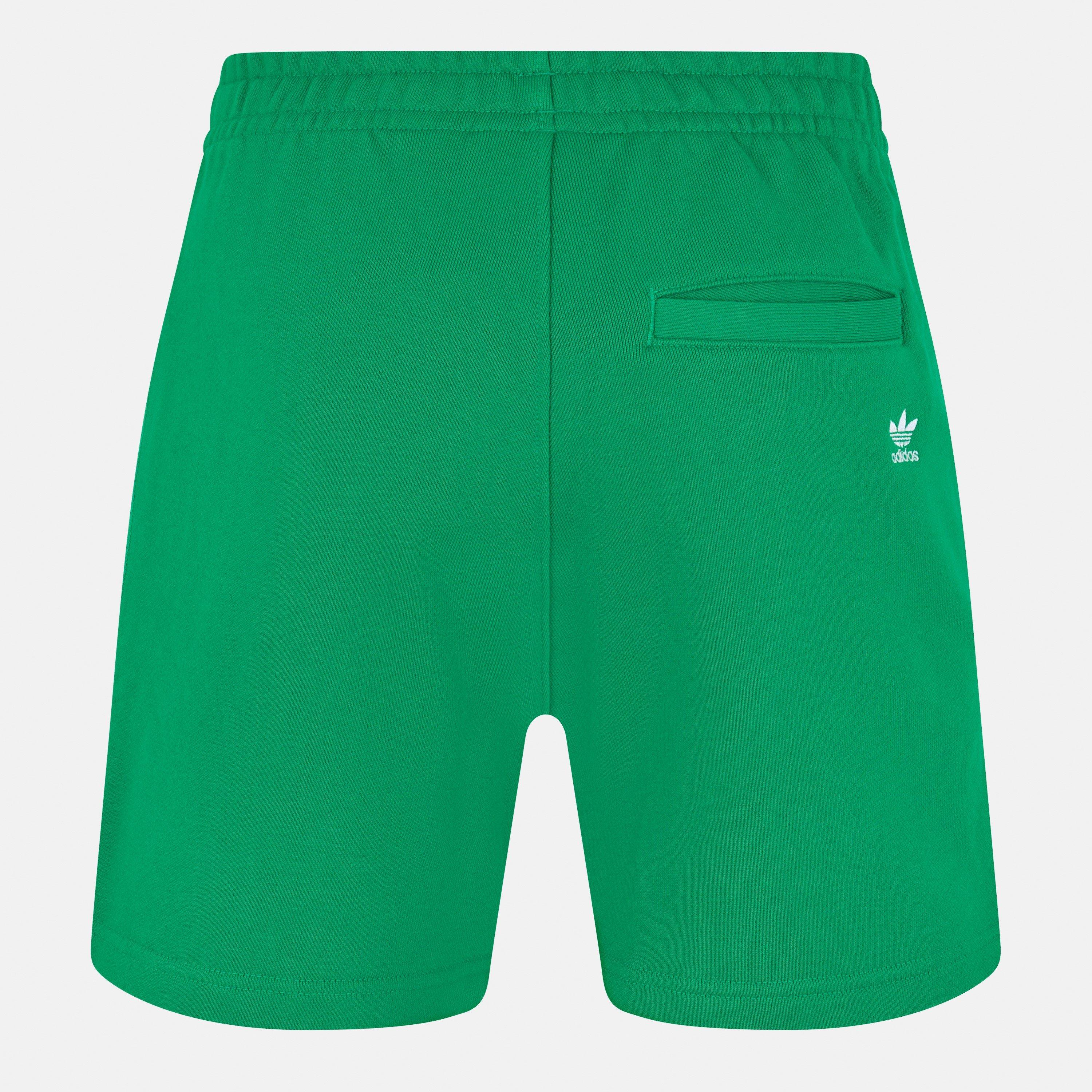 Green - adidas Originals - Unisex Adults Fleece Relaxed Fit Jogger Shorts - 2