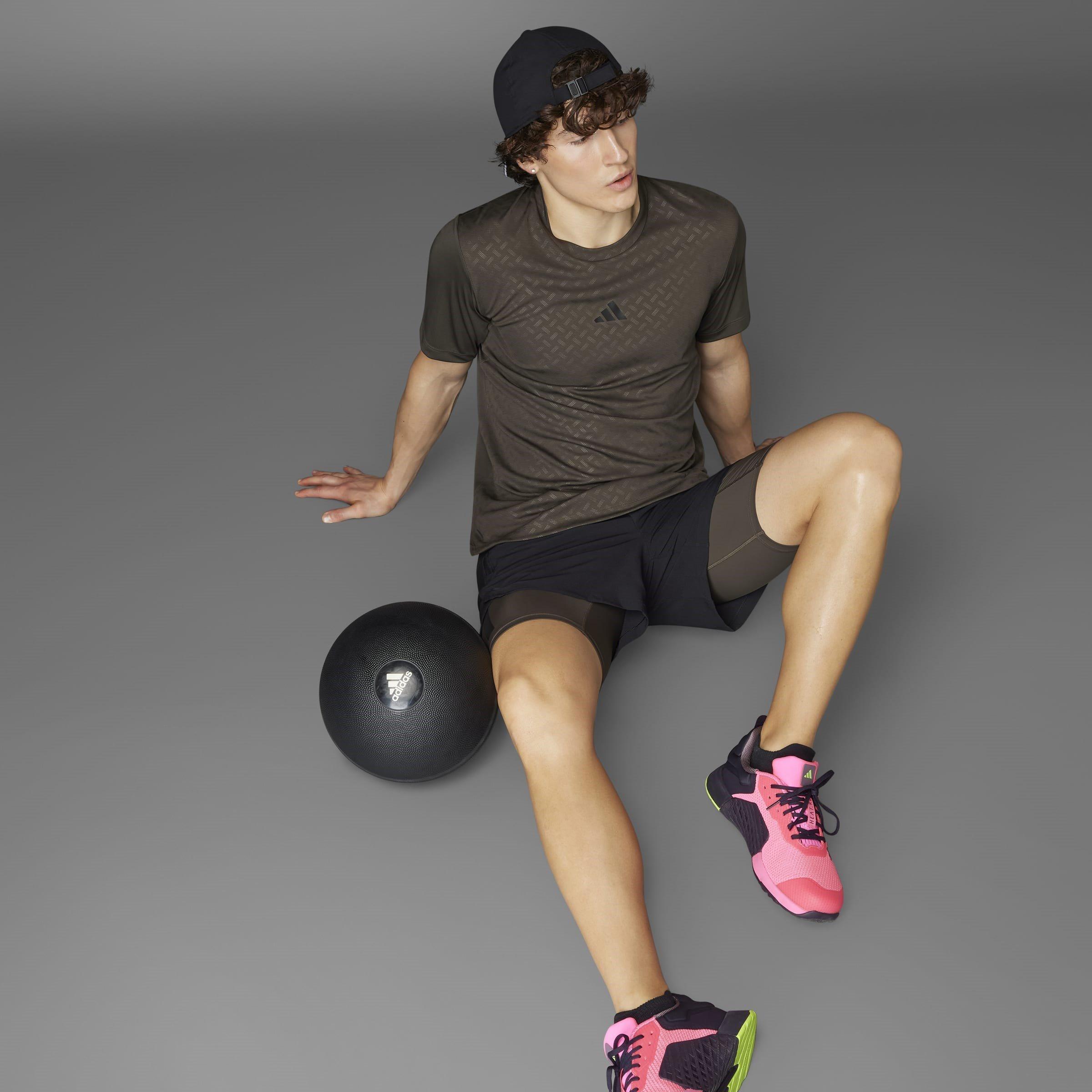 Sort/Kulstof - adidas - Power Workout Two-in-One Shorts Mens - 13