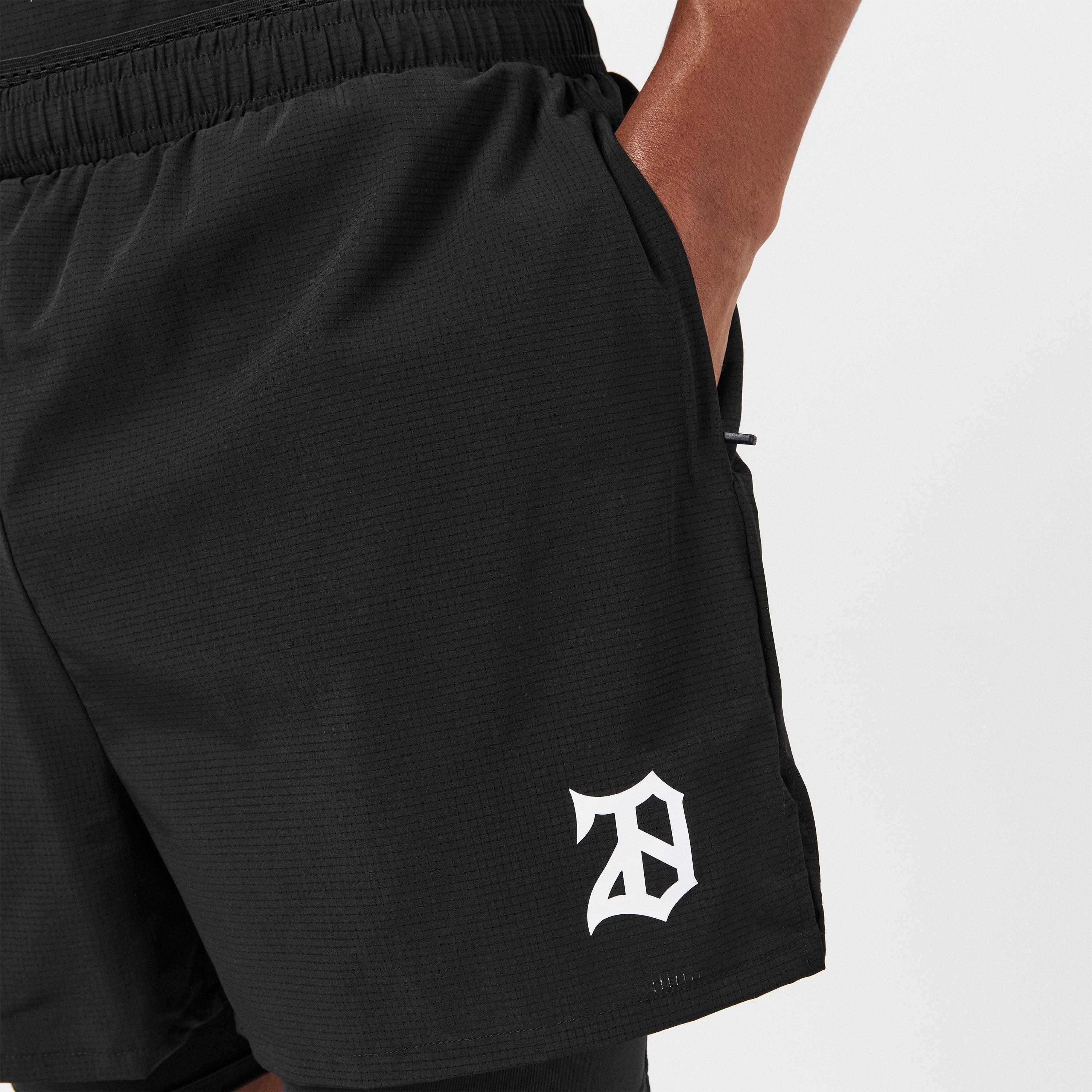 Black - 28 Club - Men's Performance Gym Shorts - 5
