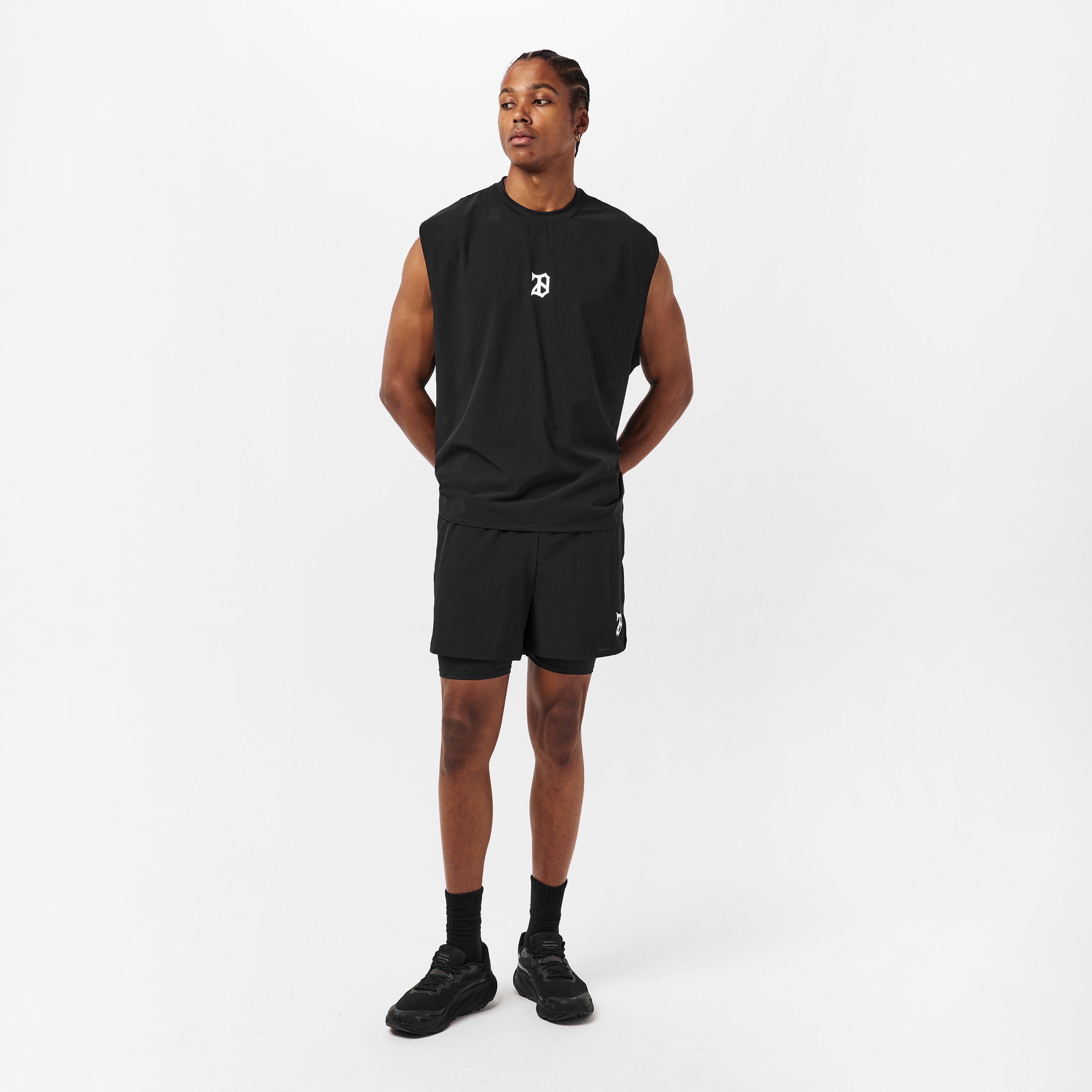 Black - 28 Club - Men's Performance Gym Shorts - 6