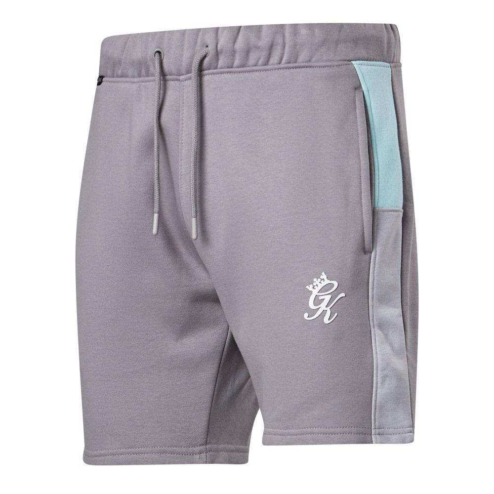 Grey/Grey/Seafm - Gym King - Gym King Contrast Panel Short - Urban Grey/Light Grey/Mint - 1