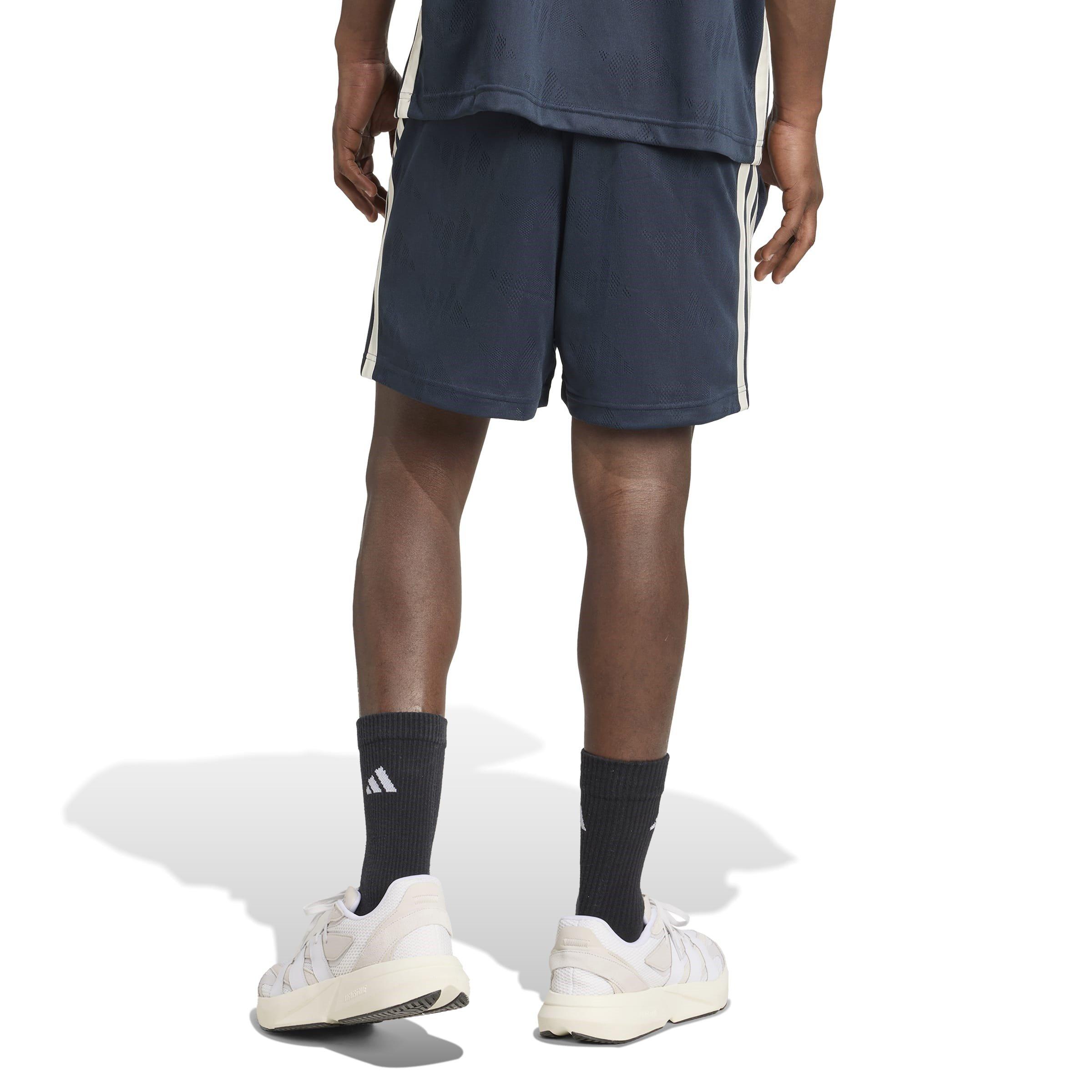 Aur.Ink/OffWht - adidas - Stadium Jacquard Mens Short - 3