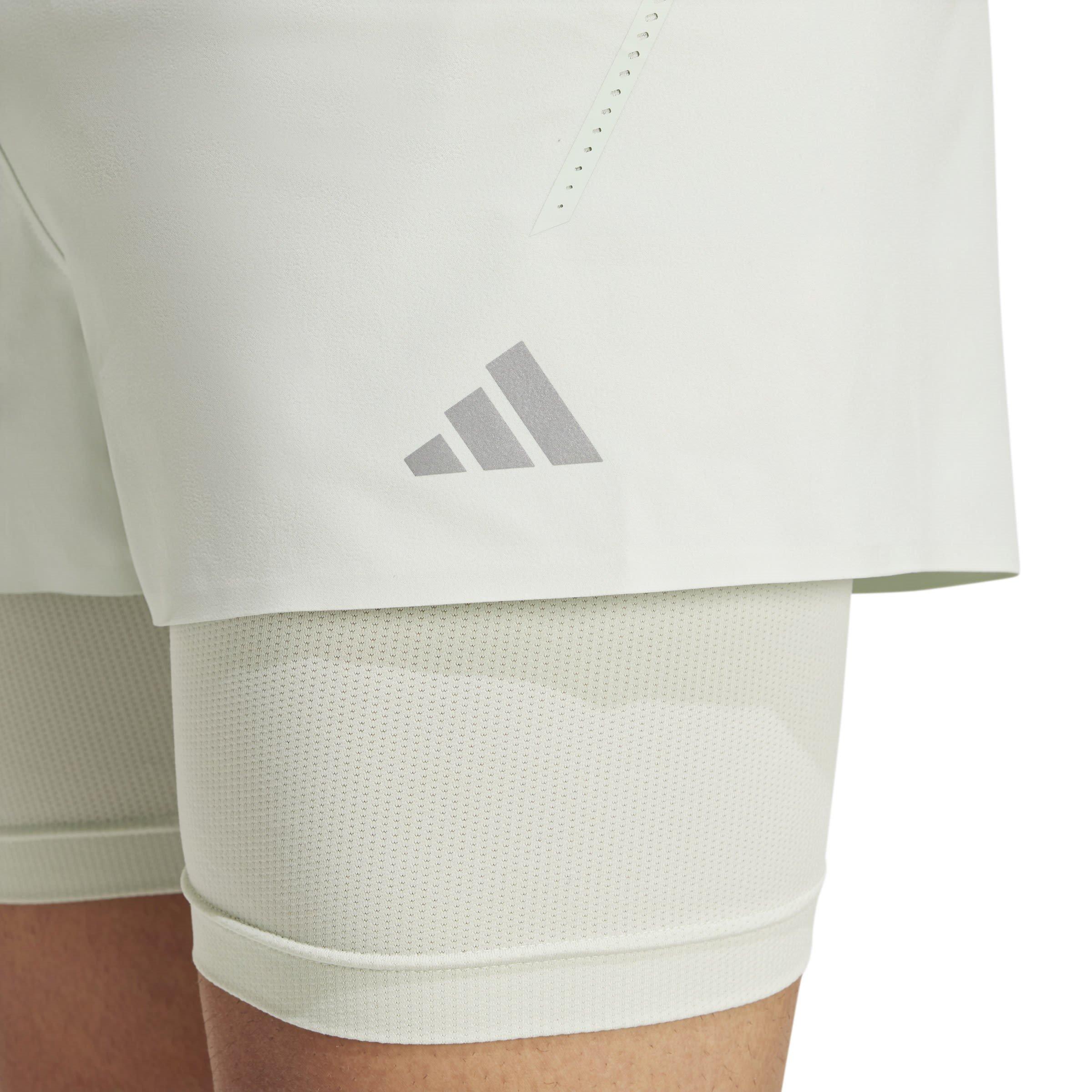Linen Green - adidas - Performance 2-in-1 Gym Shorts - 5