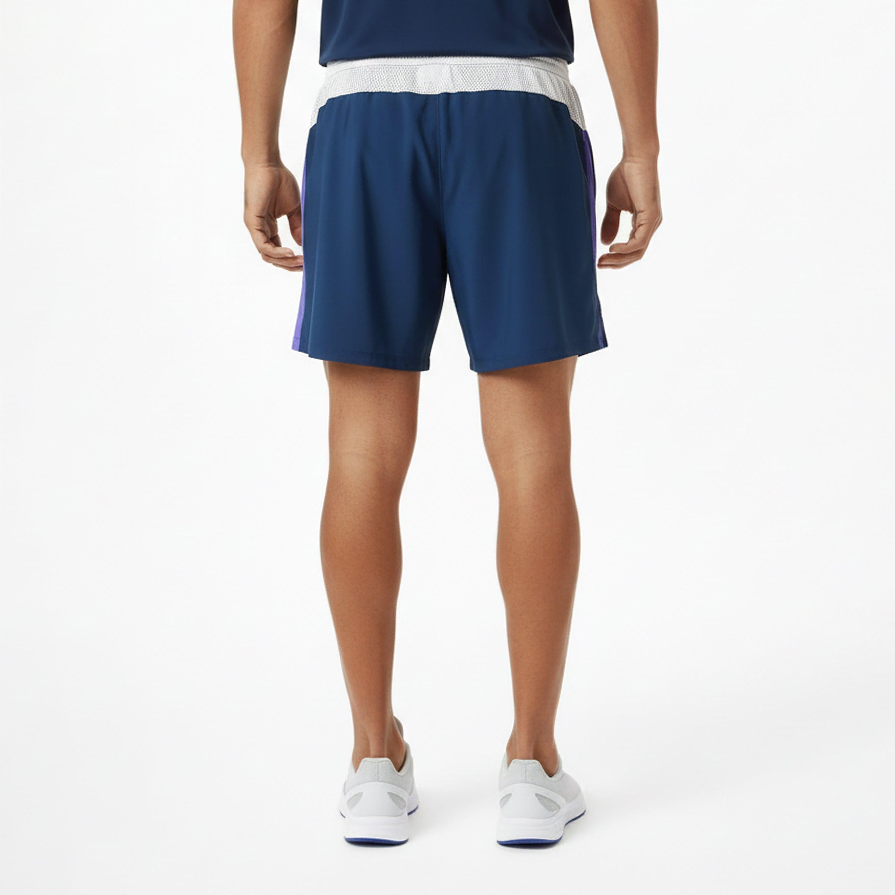 Navy/Purple - New Balance - Men's Performance Gym Shorts - 4